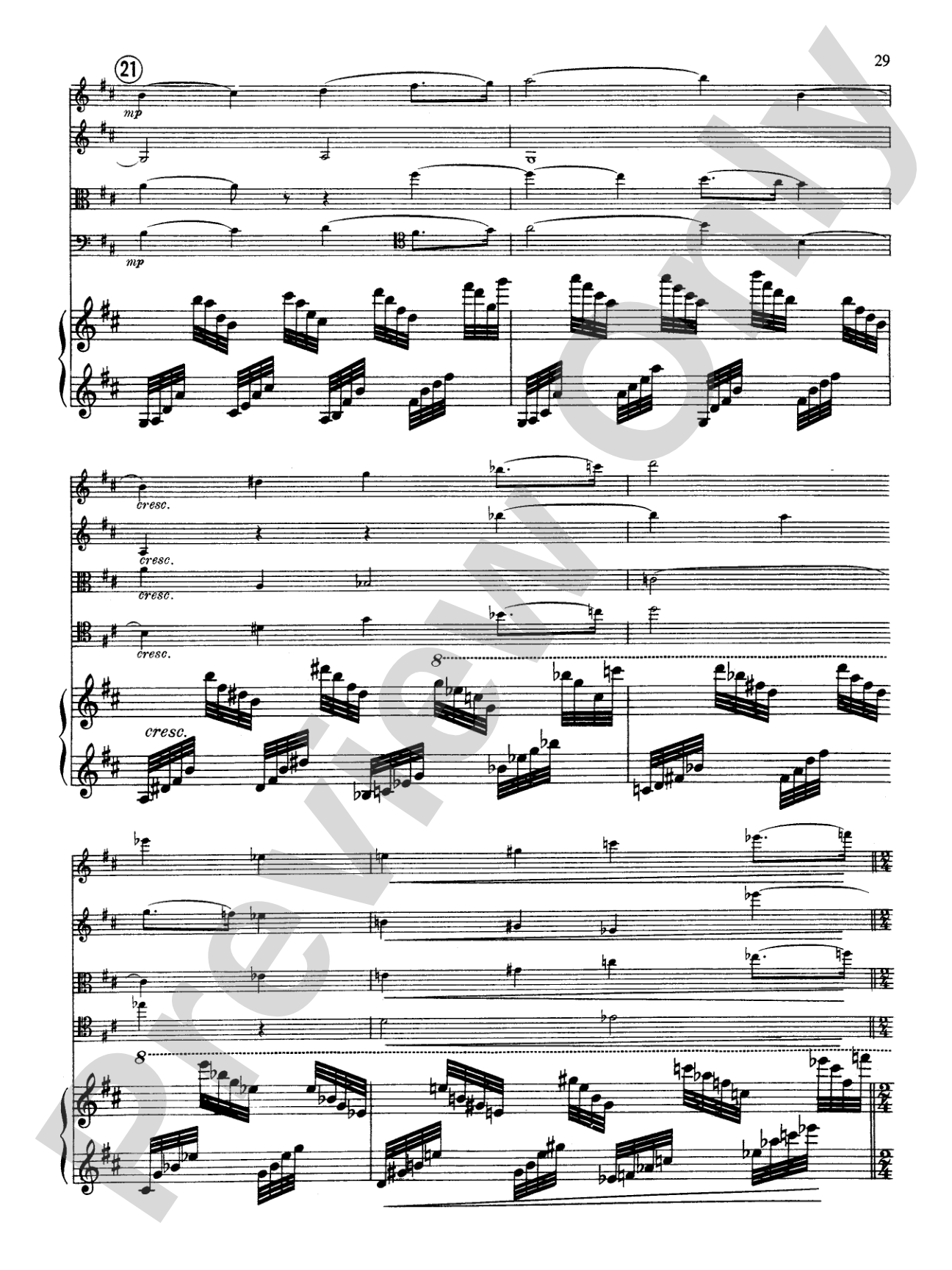 Fauré: Quintet, Op. 89 in D Minor: String Quintet Book