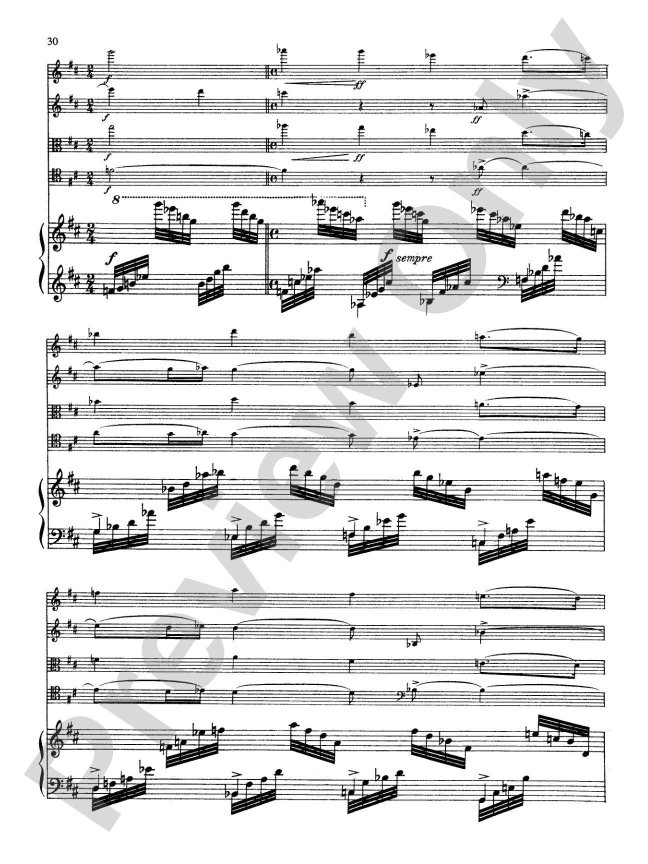 Fauré: Quintet, Op. 89 in D Minor: String Quintet Book