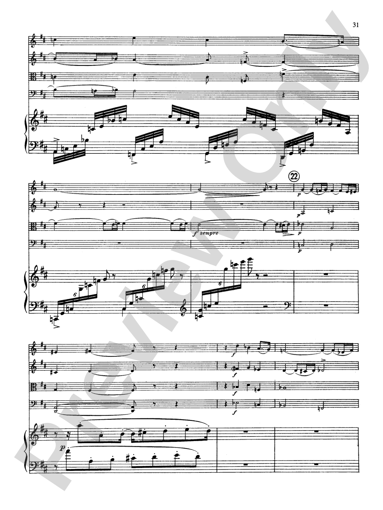 Fauré: Quintet, Op. 89 in D Minor: String Quintet Book