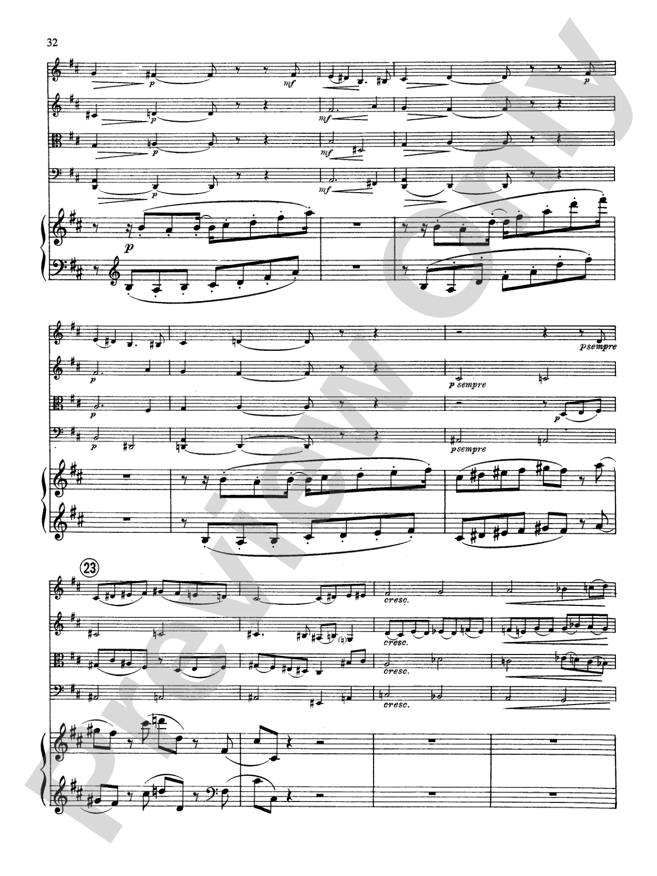 Fauré: Quintet, Op. 89 in D Minor: String Quintet Book