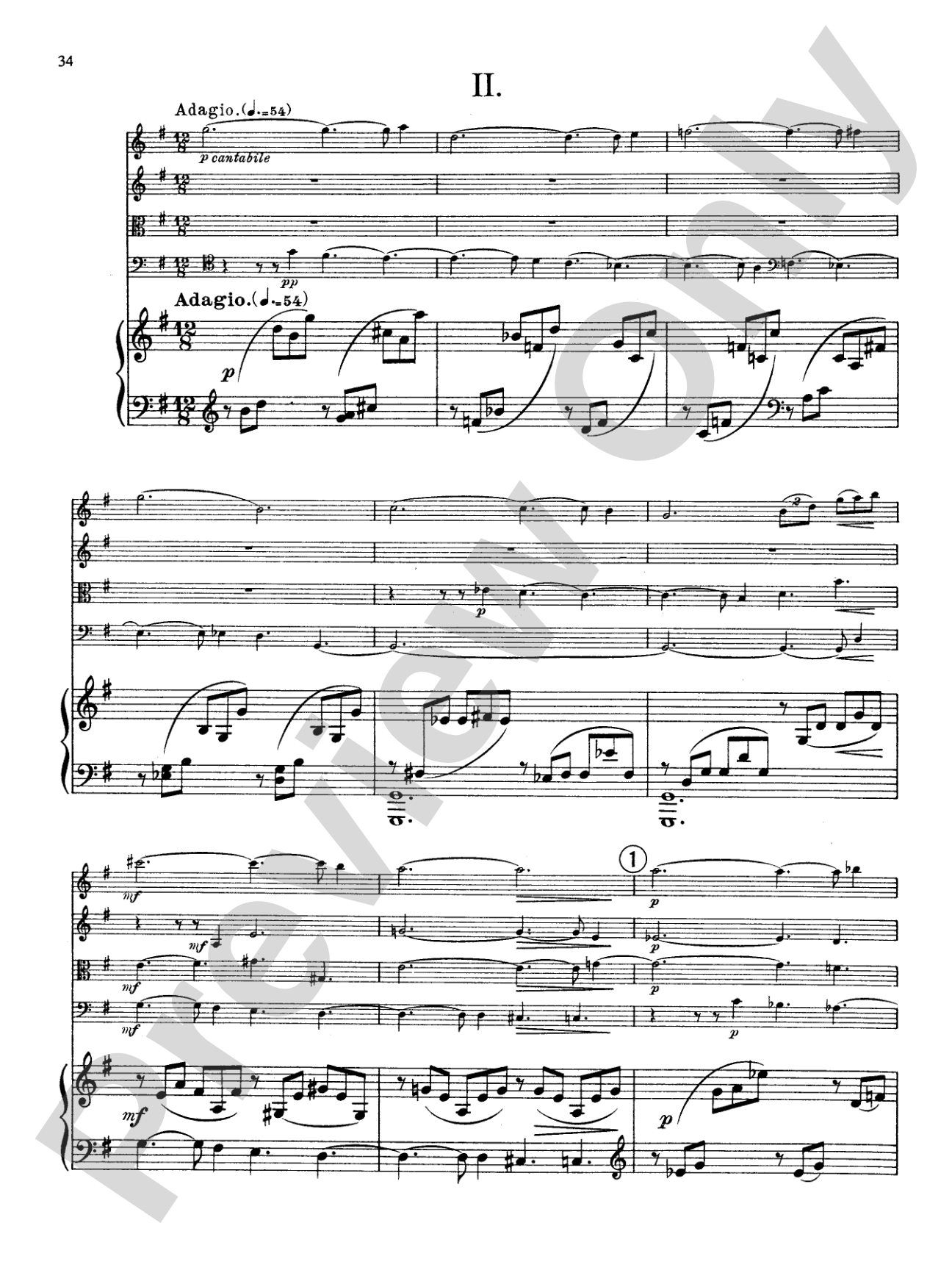 Fauré: Quintet, Op. 89 in D Minor: String Quintet Book