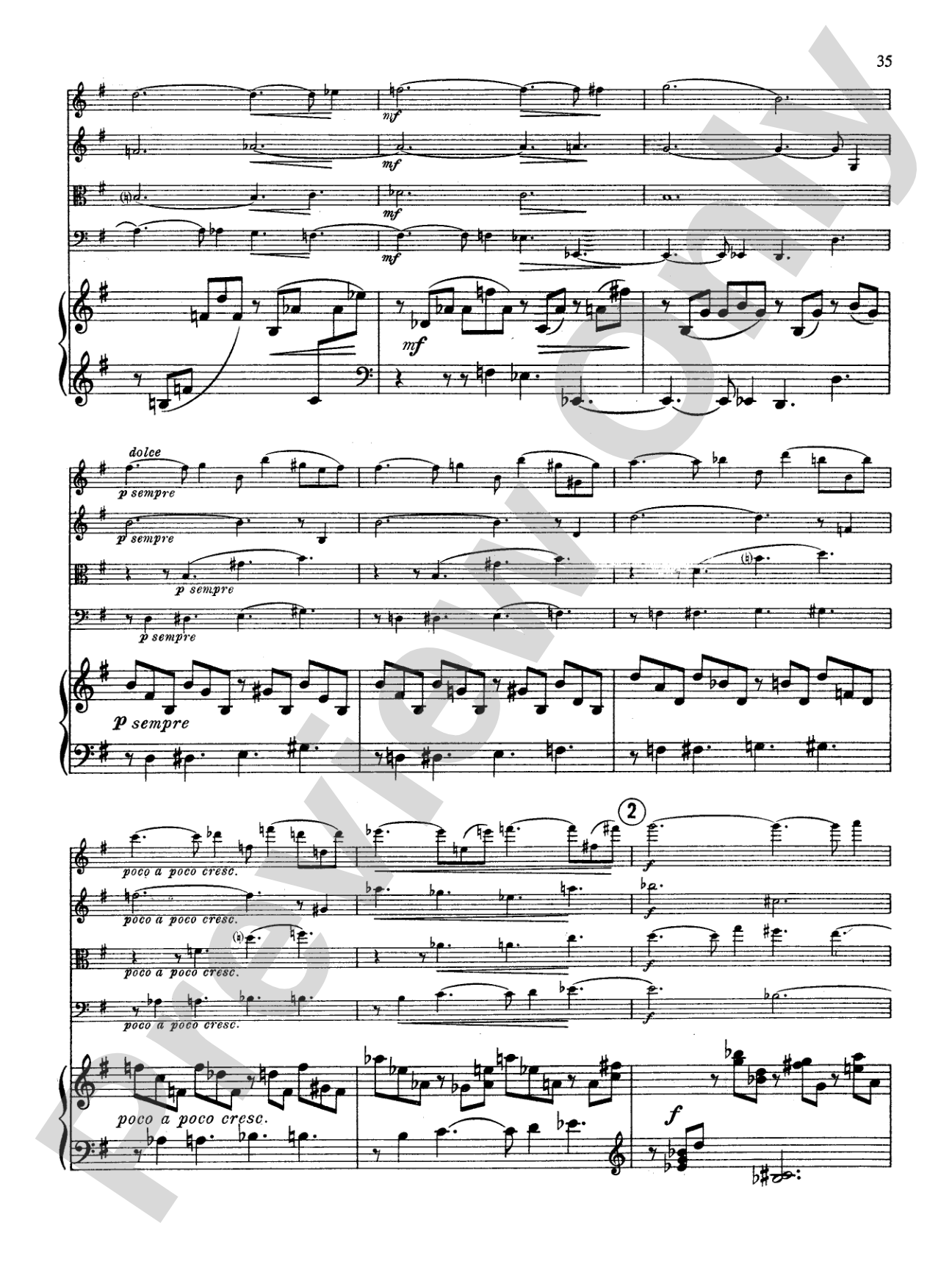 Fauré: Quintet, Op. 89 in D Minor: String Quintet Book