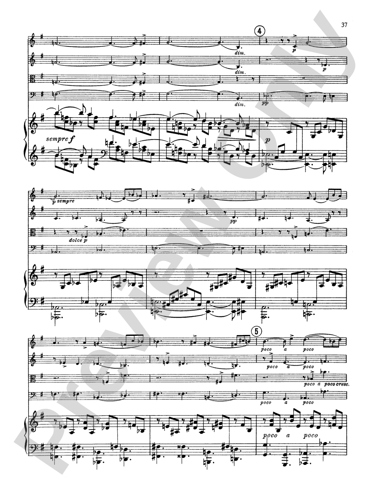 Fauré: Quintet, Op. 89 in D Minor: String Quintet Book