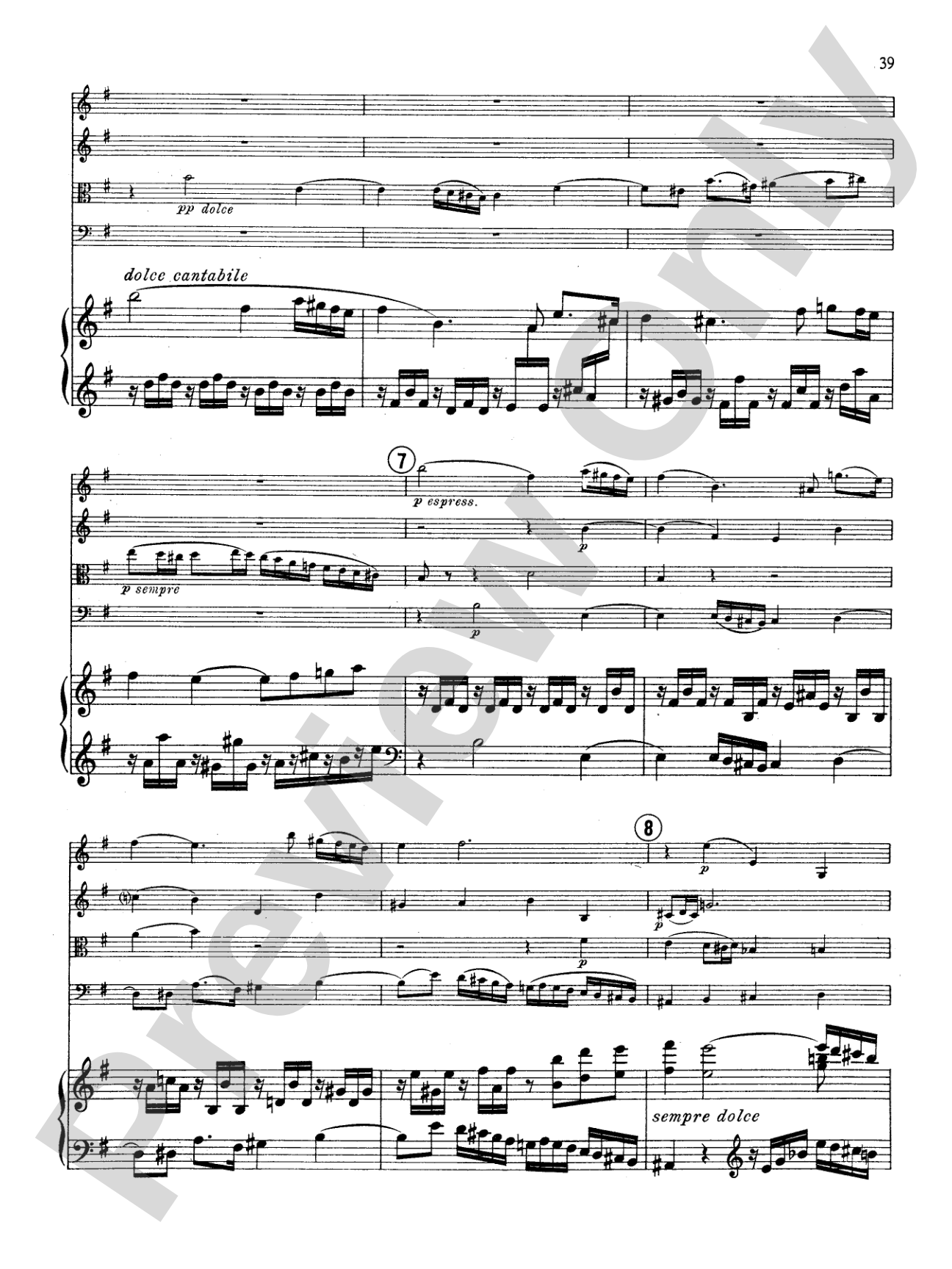 Fauré: Quintet, Op. 89 in D Minor: String Quintet Book