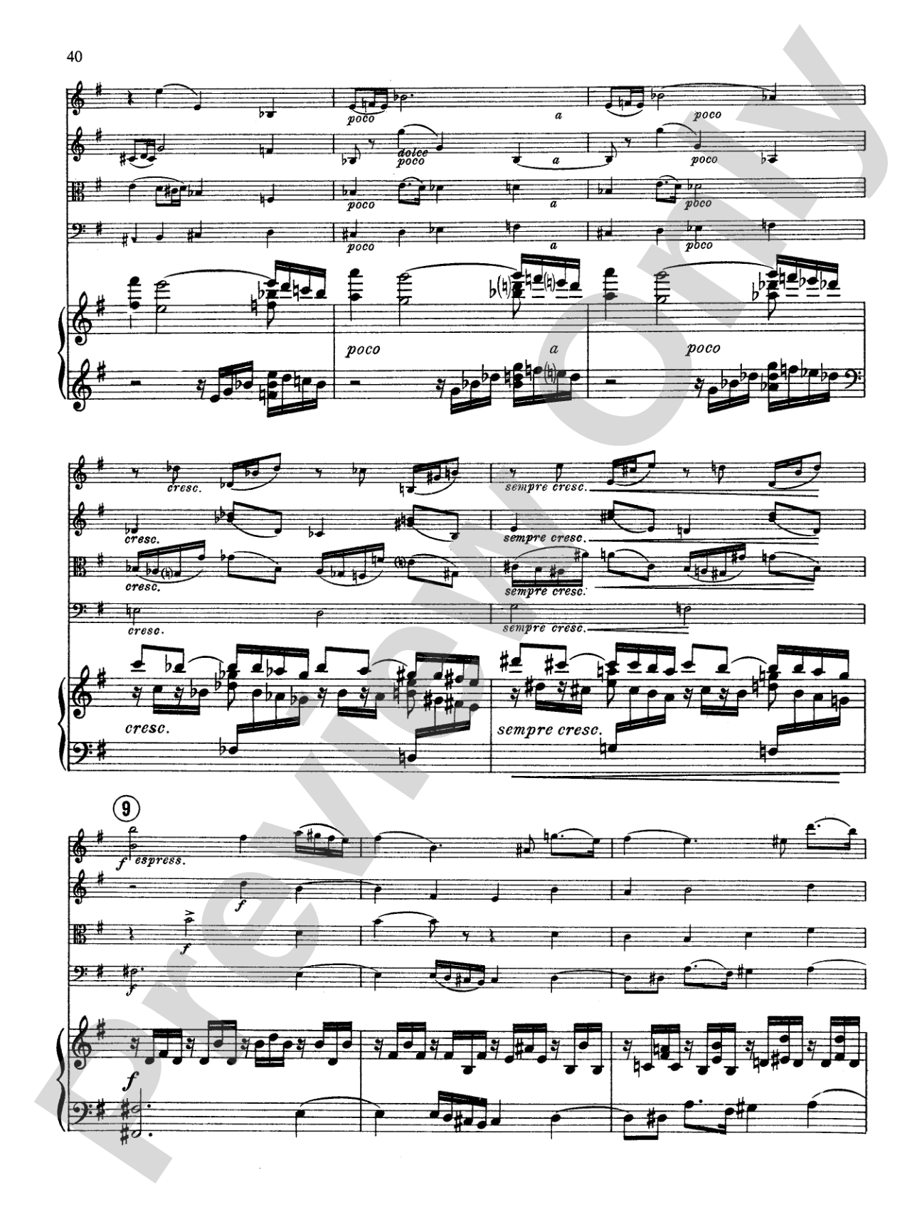 Fauré: Quintet, Op. 89 in D Minor: String Quintet Book
