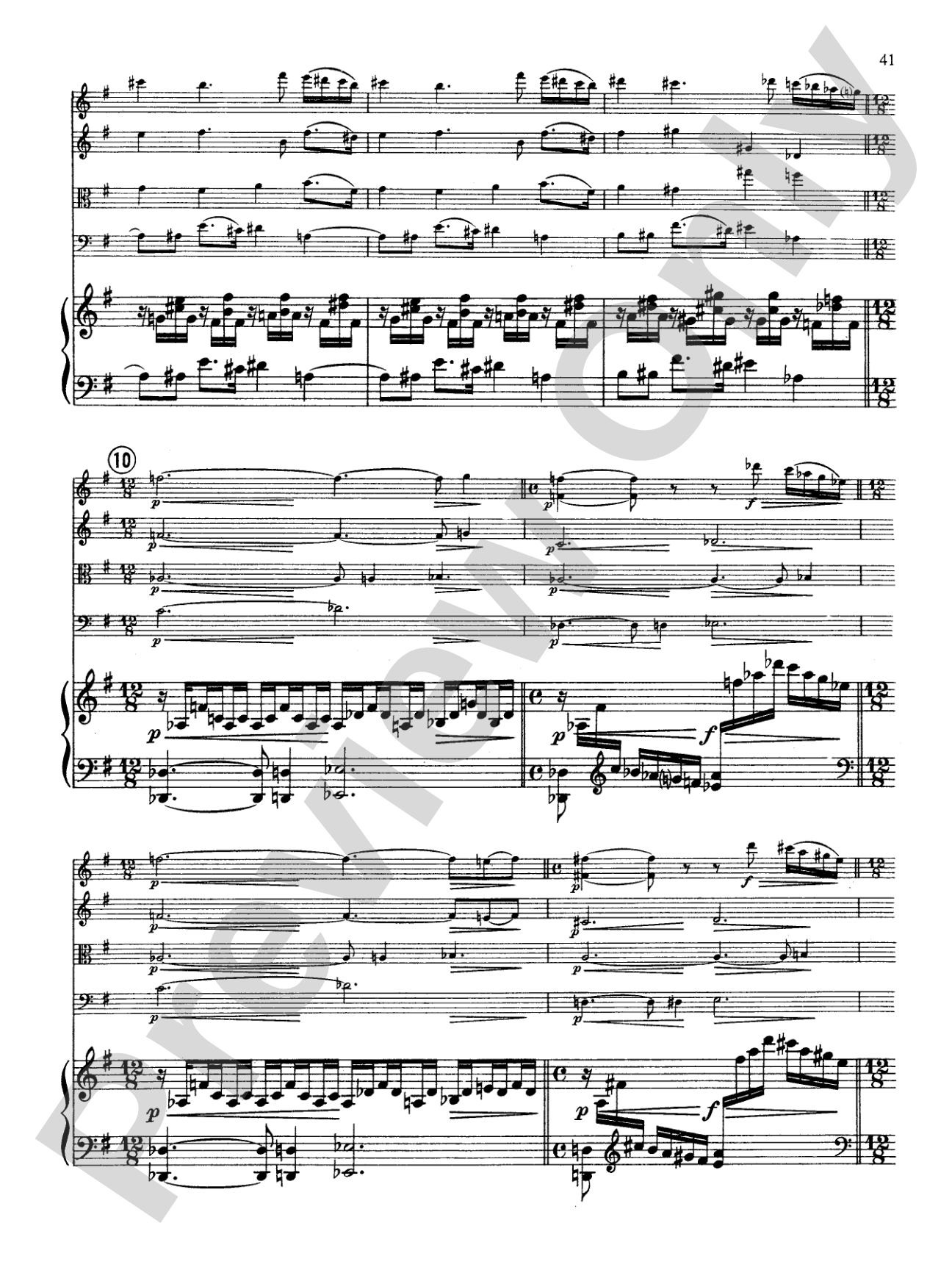 Fauré: Quintet, Op. 89 in D Minor: String Quintet Book