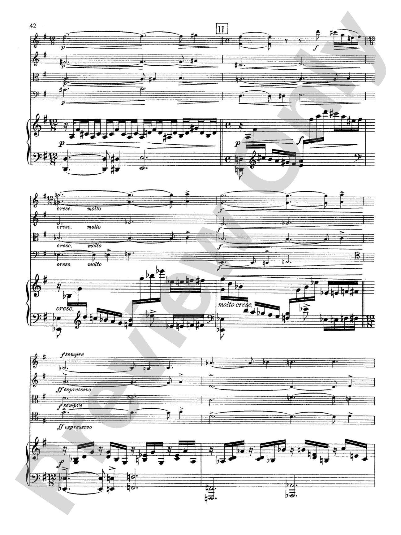 Fauré: Quintet, Op. 89 in D Minor: String Quintet Book