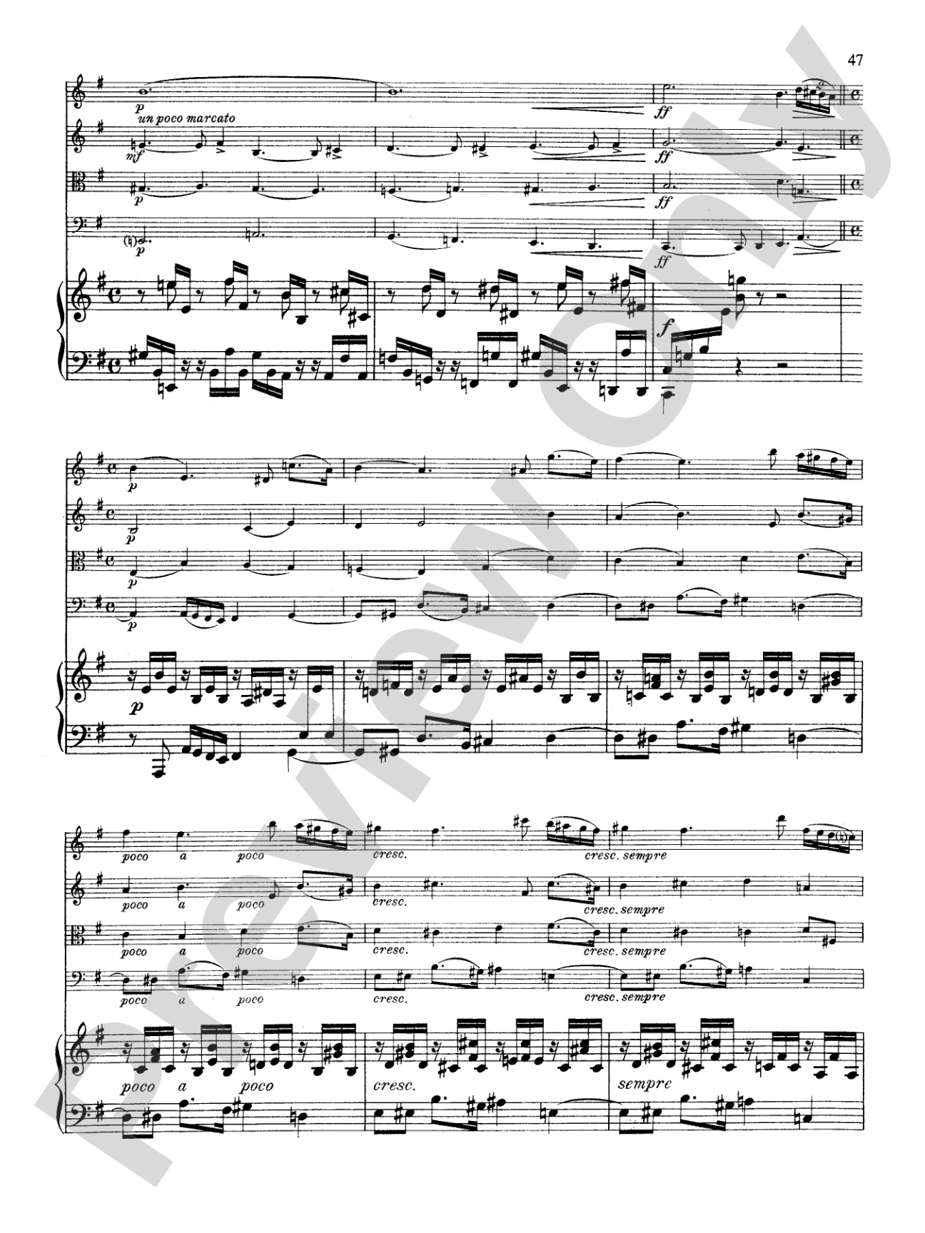 Fauré: Quintet, Op. 89 in D Minor: String Quintet Book