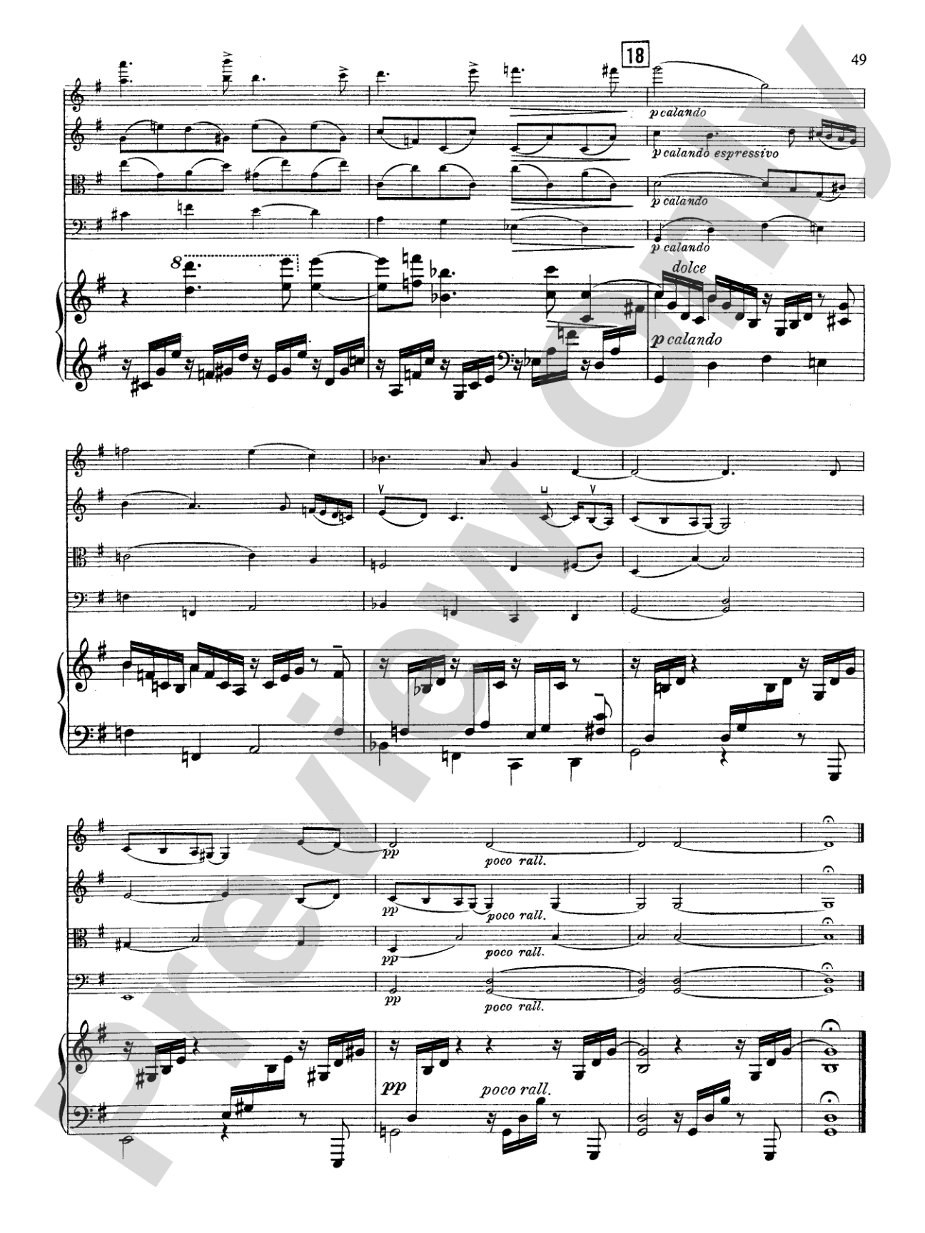 Fauré: Quintet, Op. 89 in D Minor: String Quintet Book