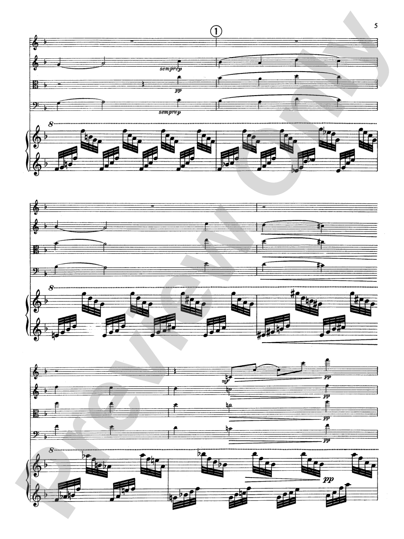Fauré: Quintet, Op. 89 in D Minor: String Quintet Book