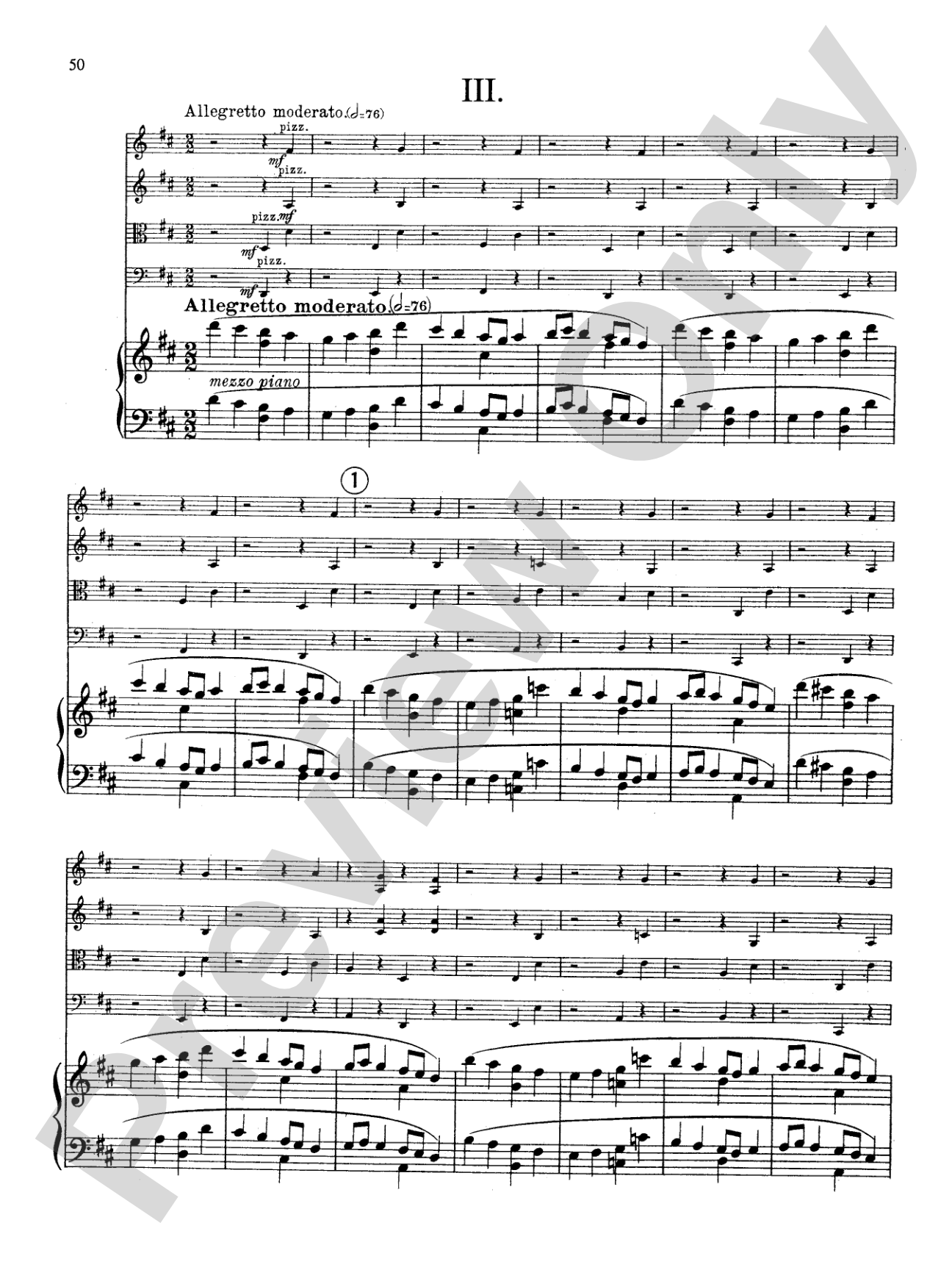 Fauré: Quintet, Op. 89 in D Minor: String Quintet Book