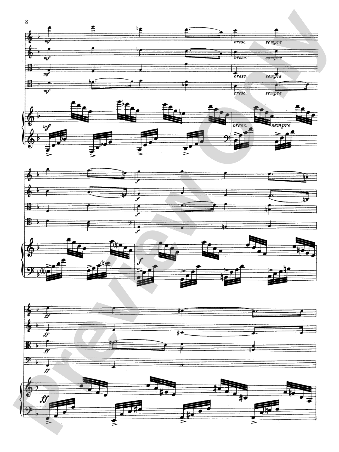 Fauré: Quintet, Op. 89 in D Minor: String Quintet Book
