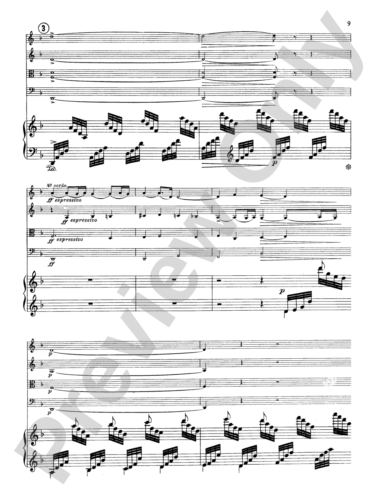 Fauré: Quintet, Op. 89 in D Minor: String Quintet Book