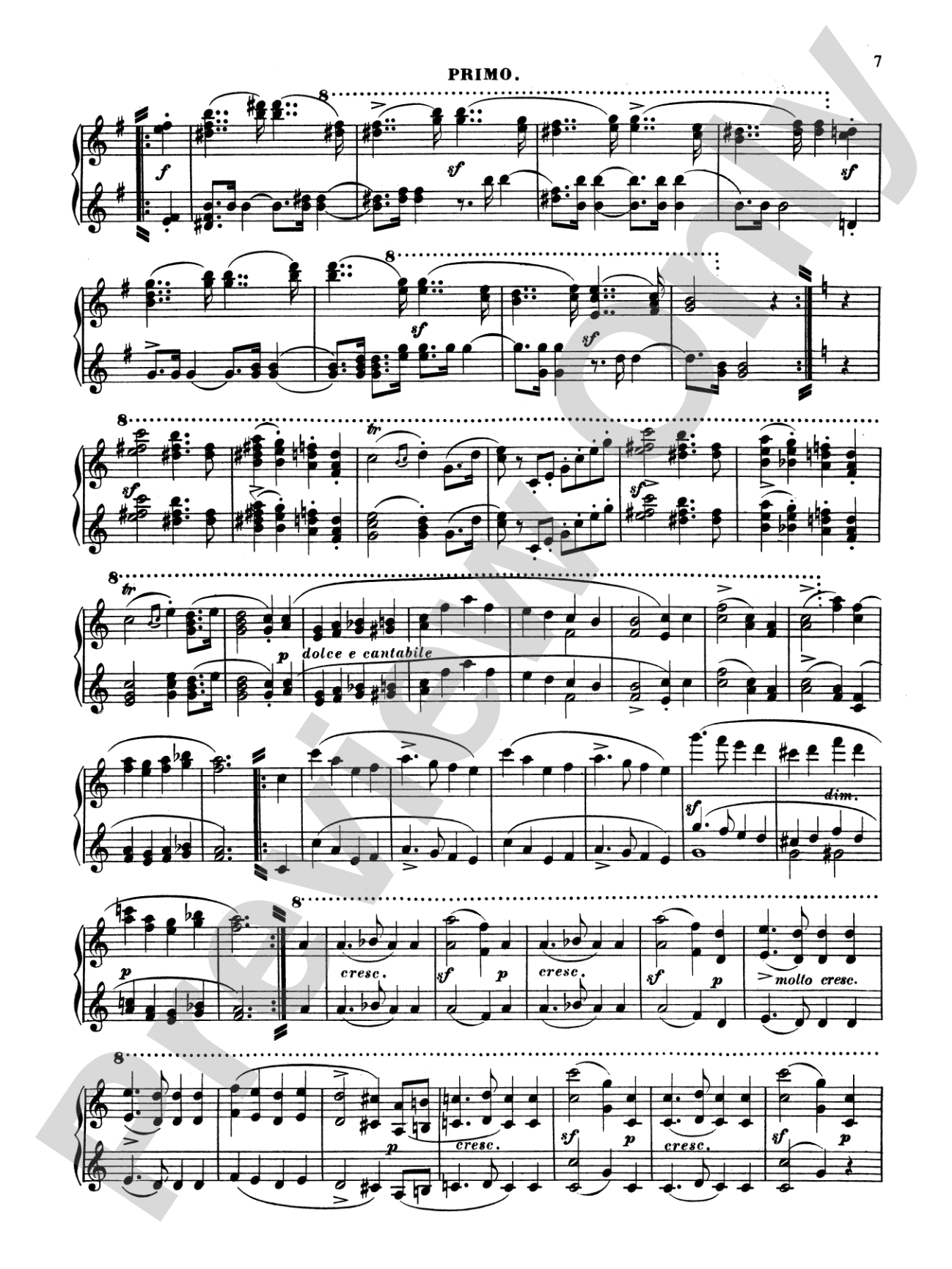 Mendelssohn: Marches: Piano Duet (1 Piano, 4 Hands) Book