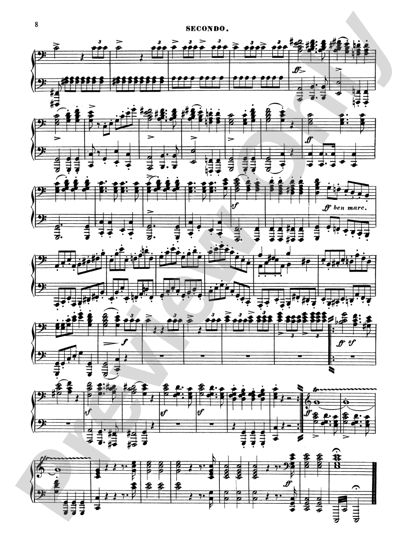 Mendelssohn: Marches: Piano Duet (1 Piano, 4 Hands) Book