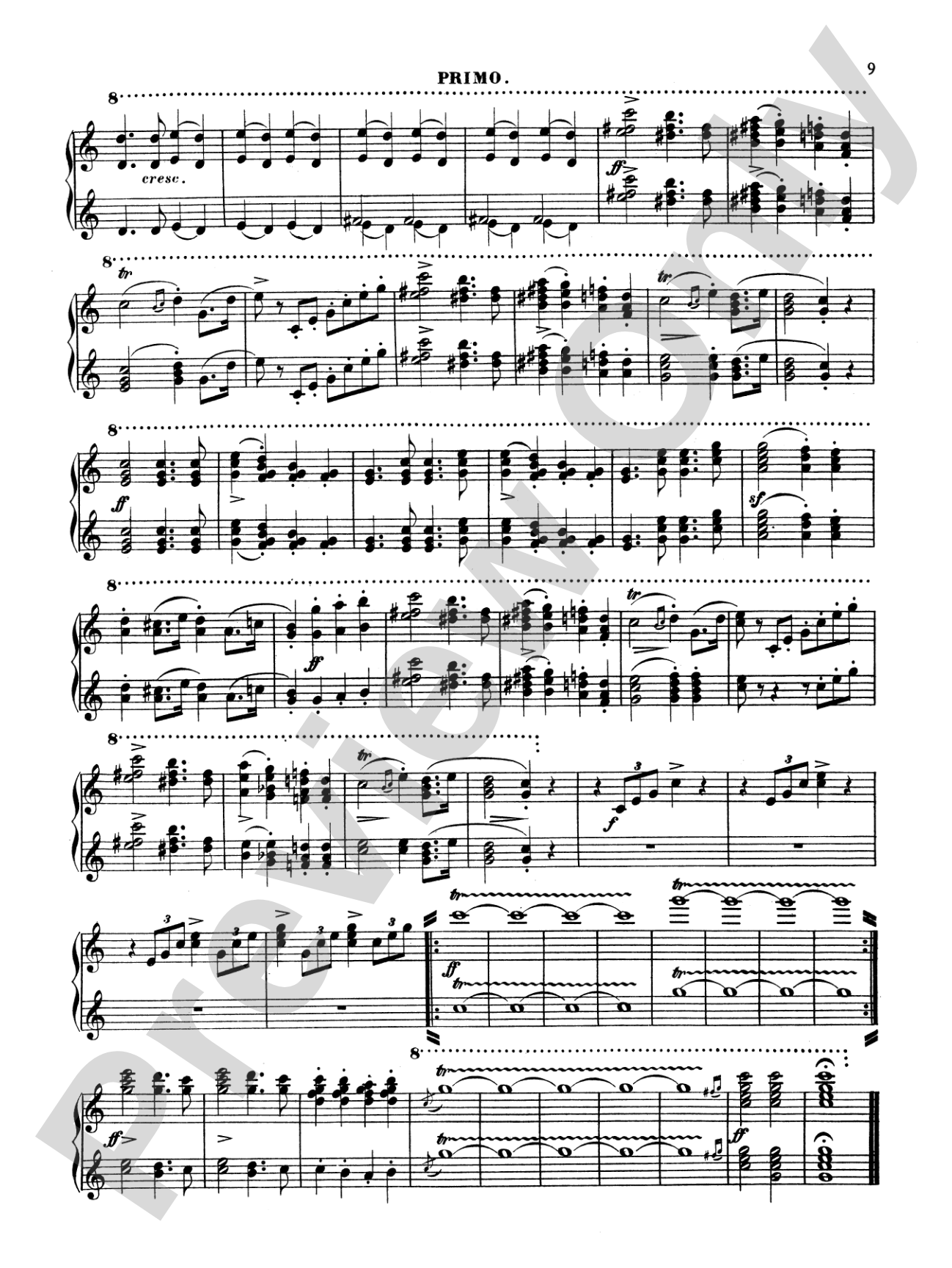 Mendelssohn: Marches: Piano Duet (1 Piano, 4 Hands) Book