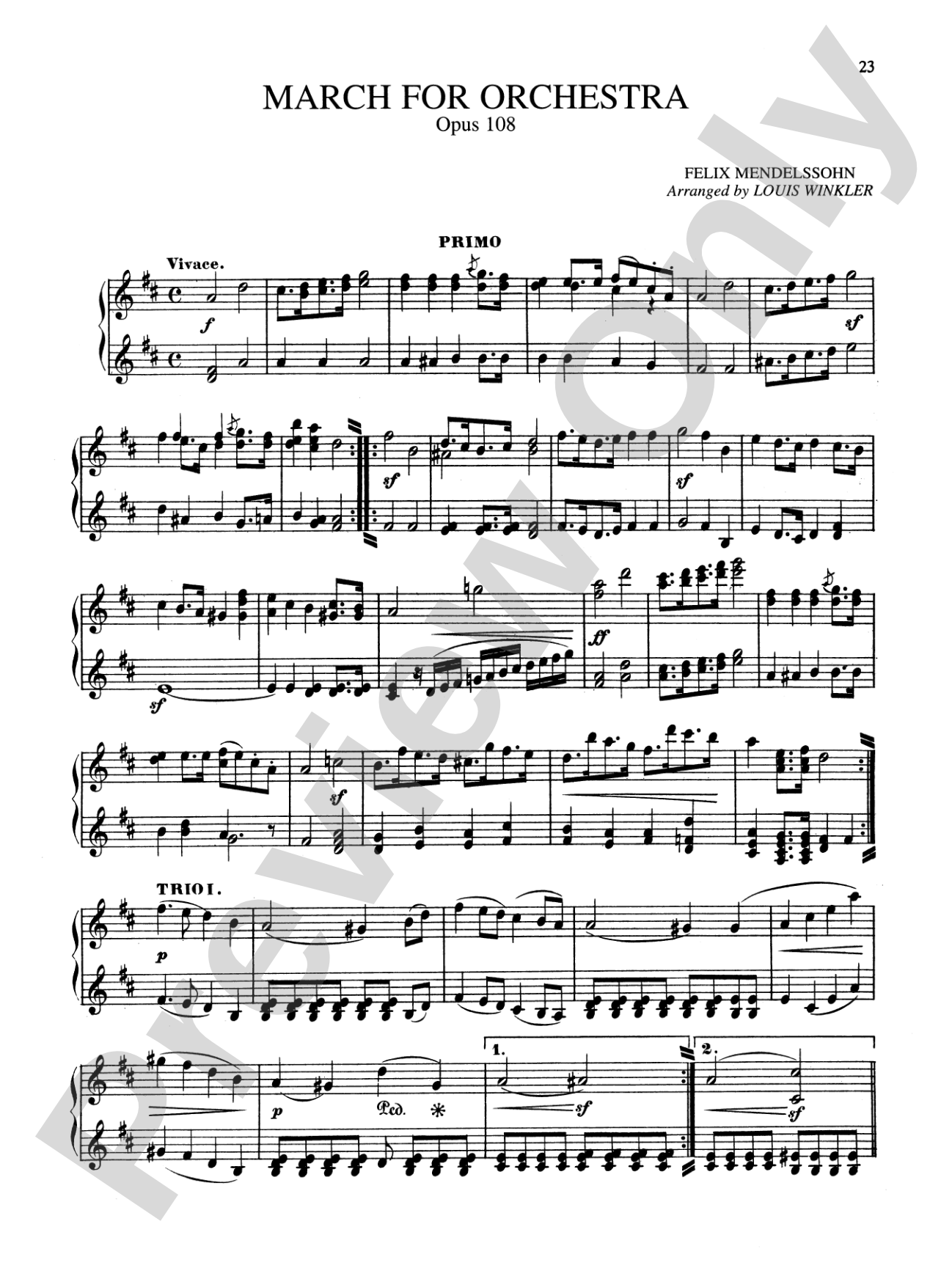 Mendelssohn: Marches