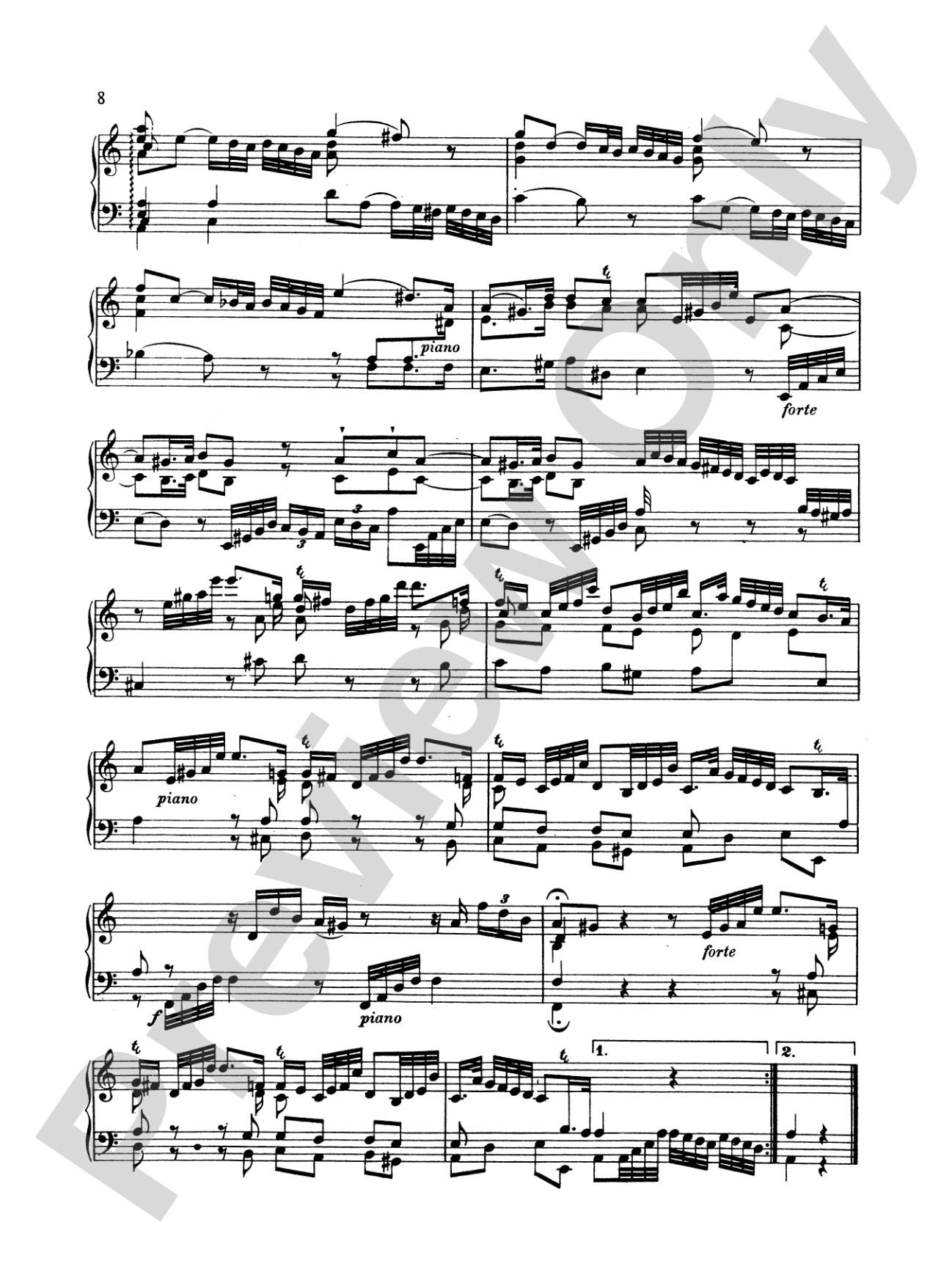 Bach: The Württenburg Sonatas (Complete): Piano Book