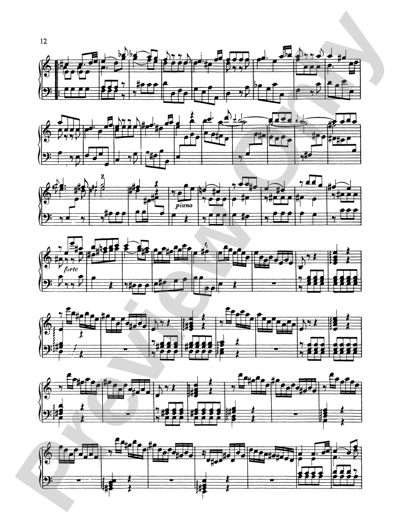 Bach: The Württenburg Sonatas (Complete): Piano Book