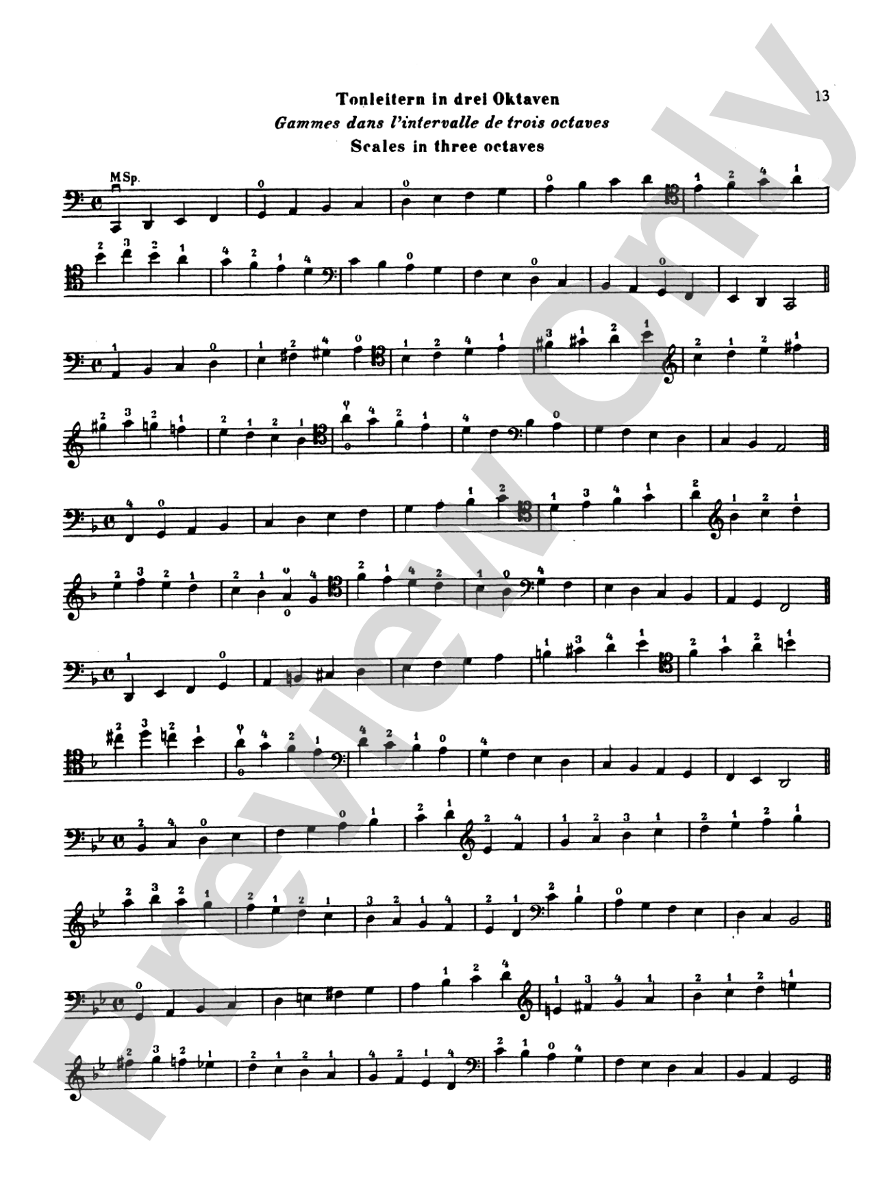 Klengel: Technical Studies (Complete): Cello Book