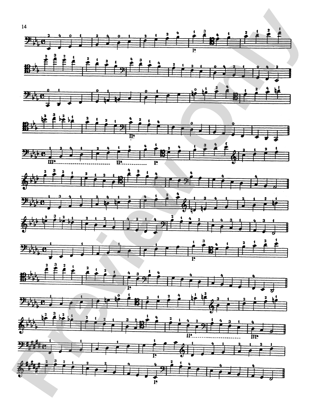 Klengel: Technical Studies (Complete): Cello Book