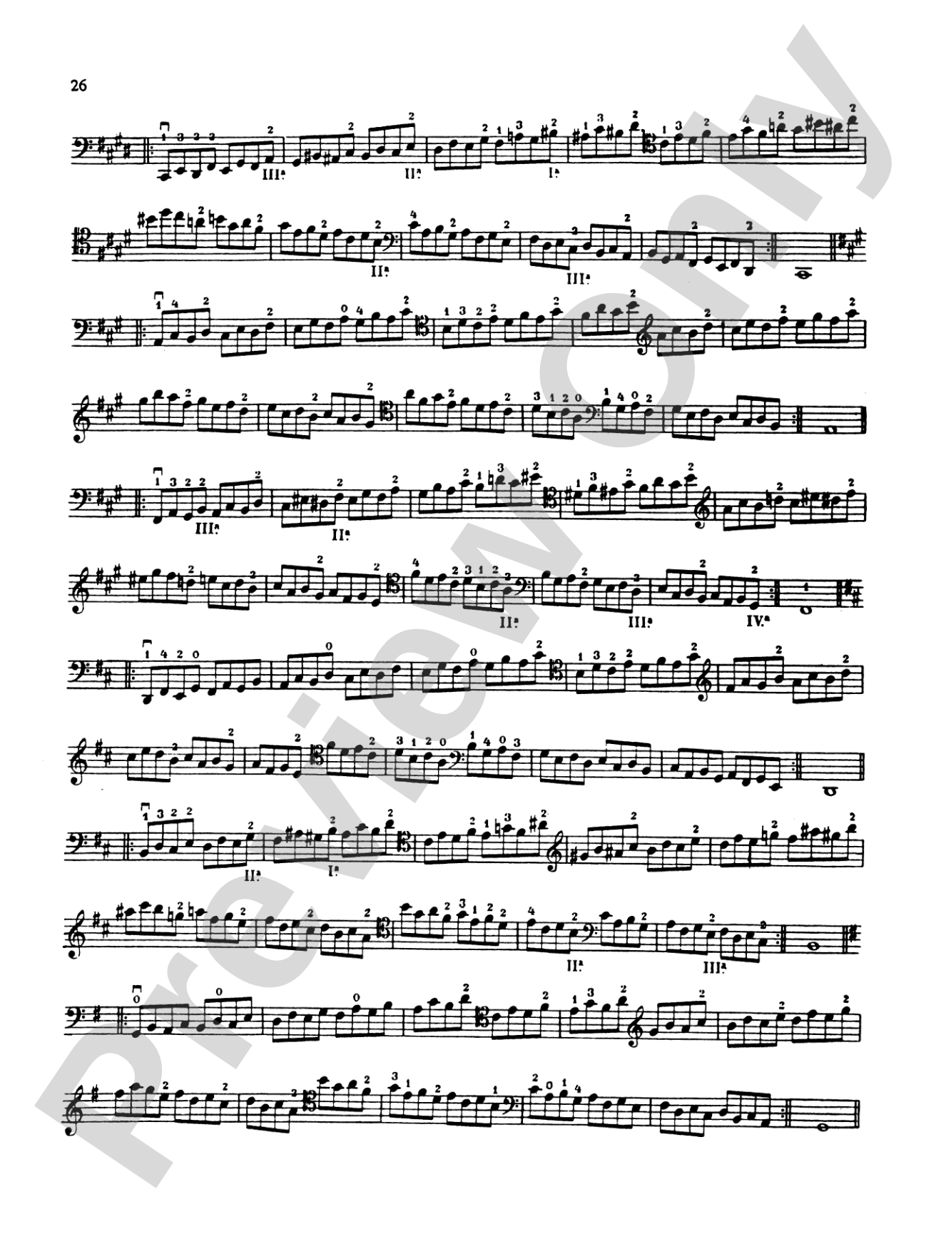Klengel: Technical Studies (Complete): Cello Book
