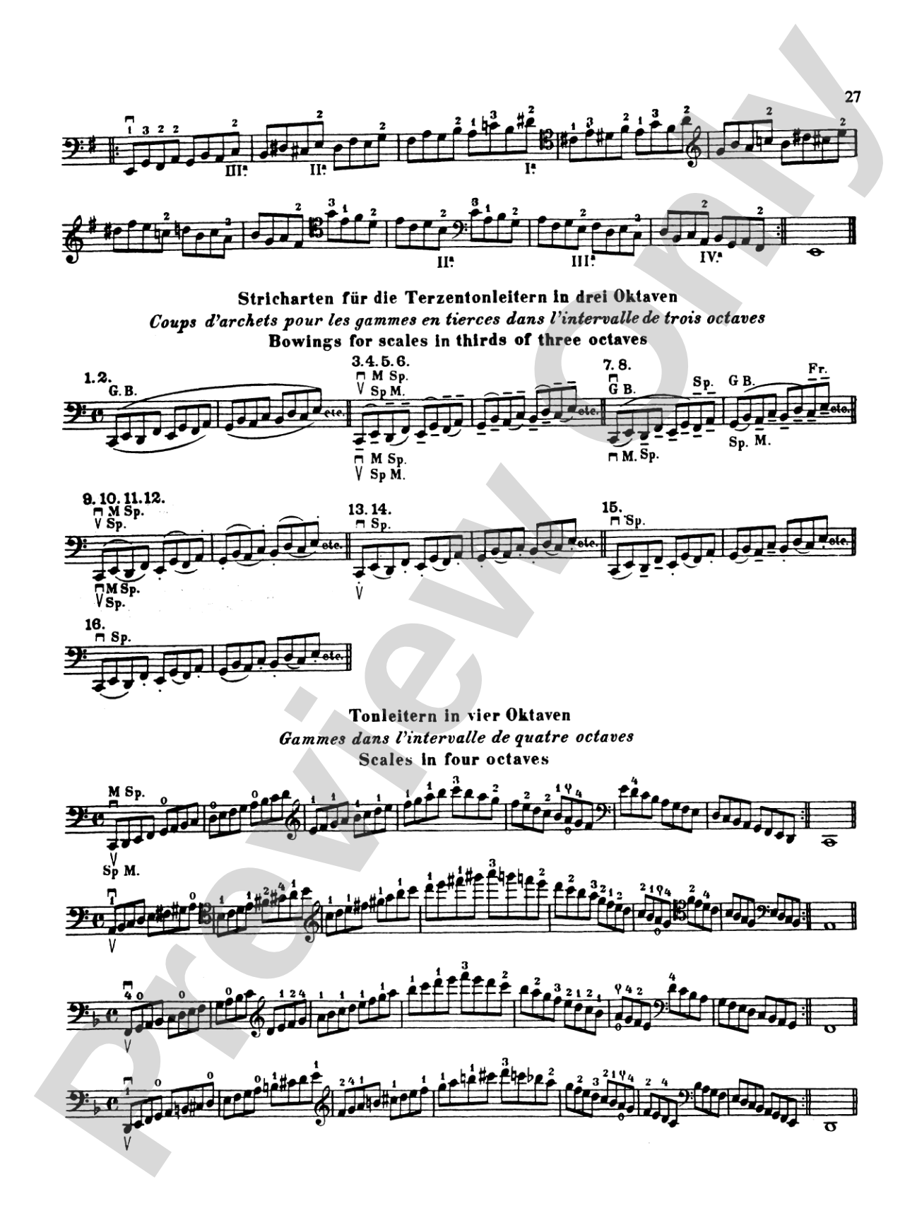 Klengel: Technical Studies (Complete): Cello Book