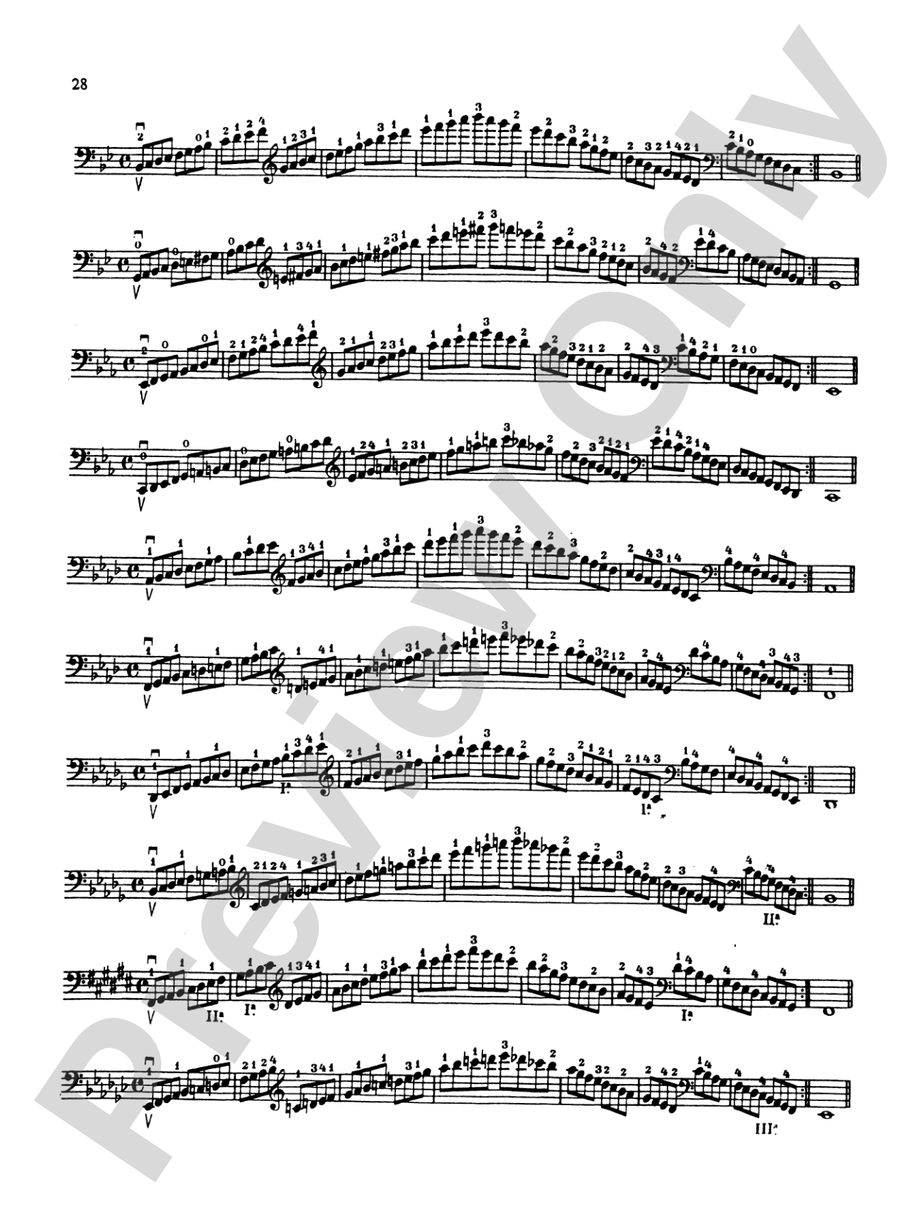 Klengel: Technical Studies (Complete): Cello Book