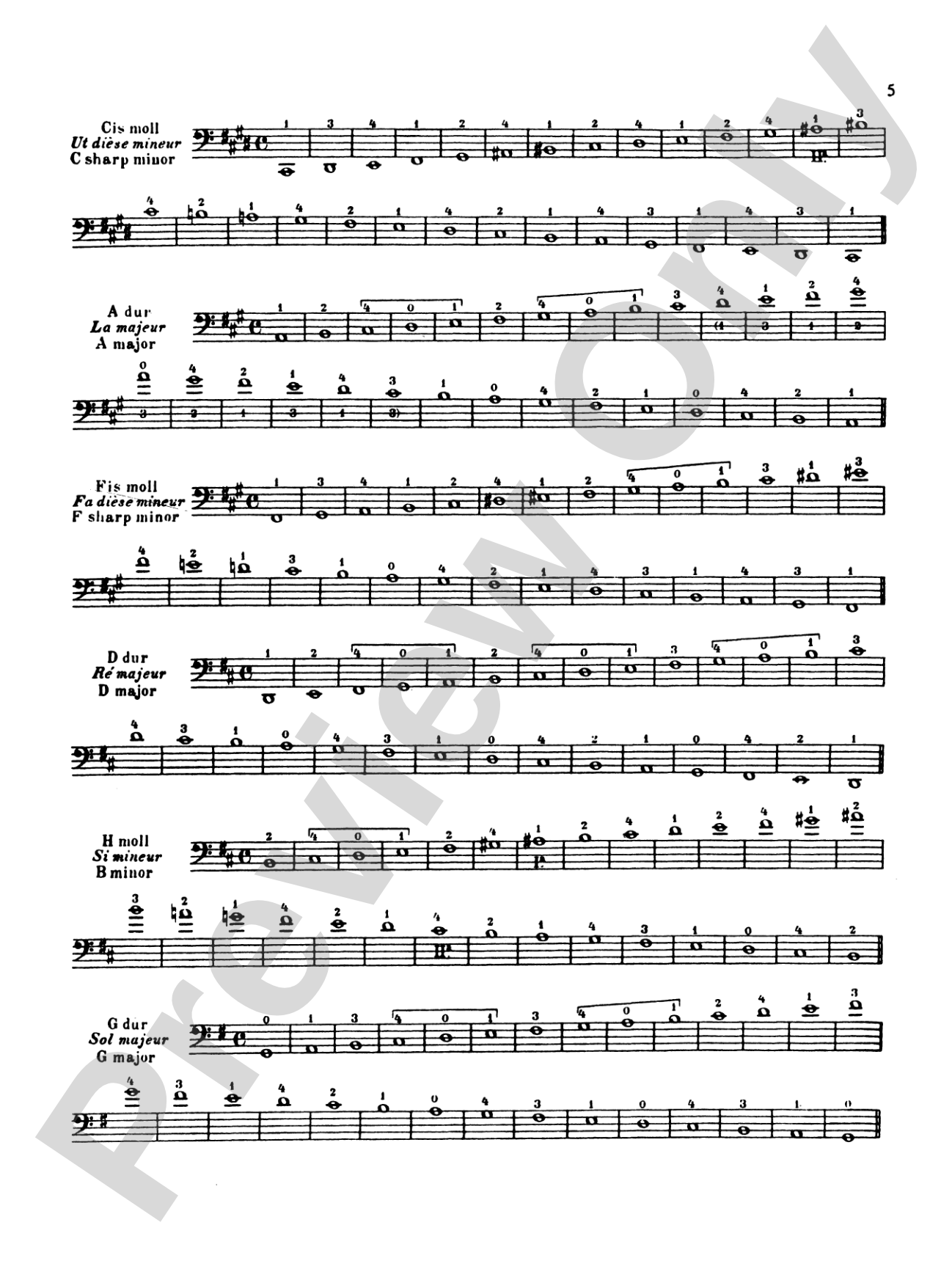 Klengel: Technical Studies (Complete): Cello Book