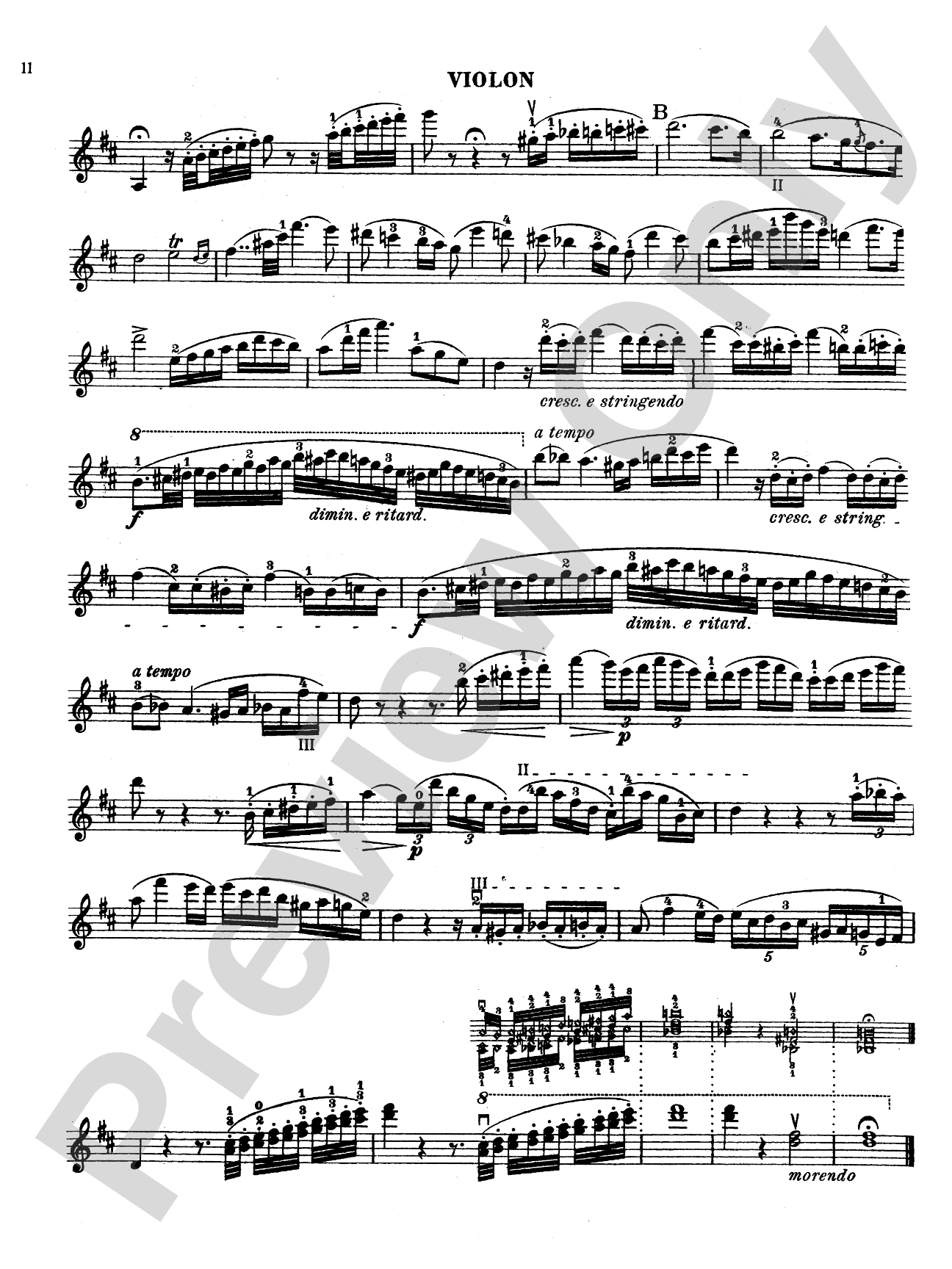 Paganini: Concerto No. 2 in B Minor, Op. 7: Violin Book