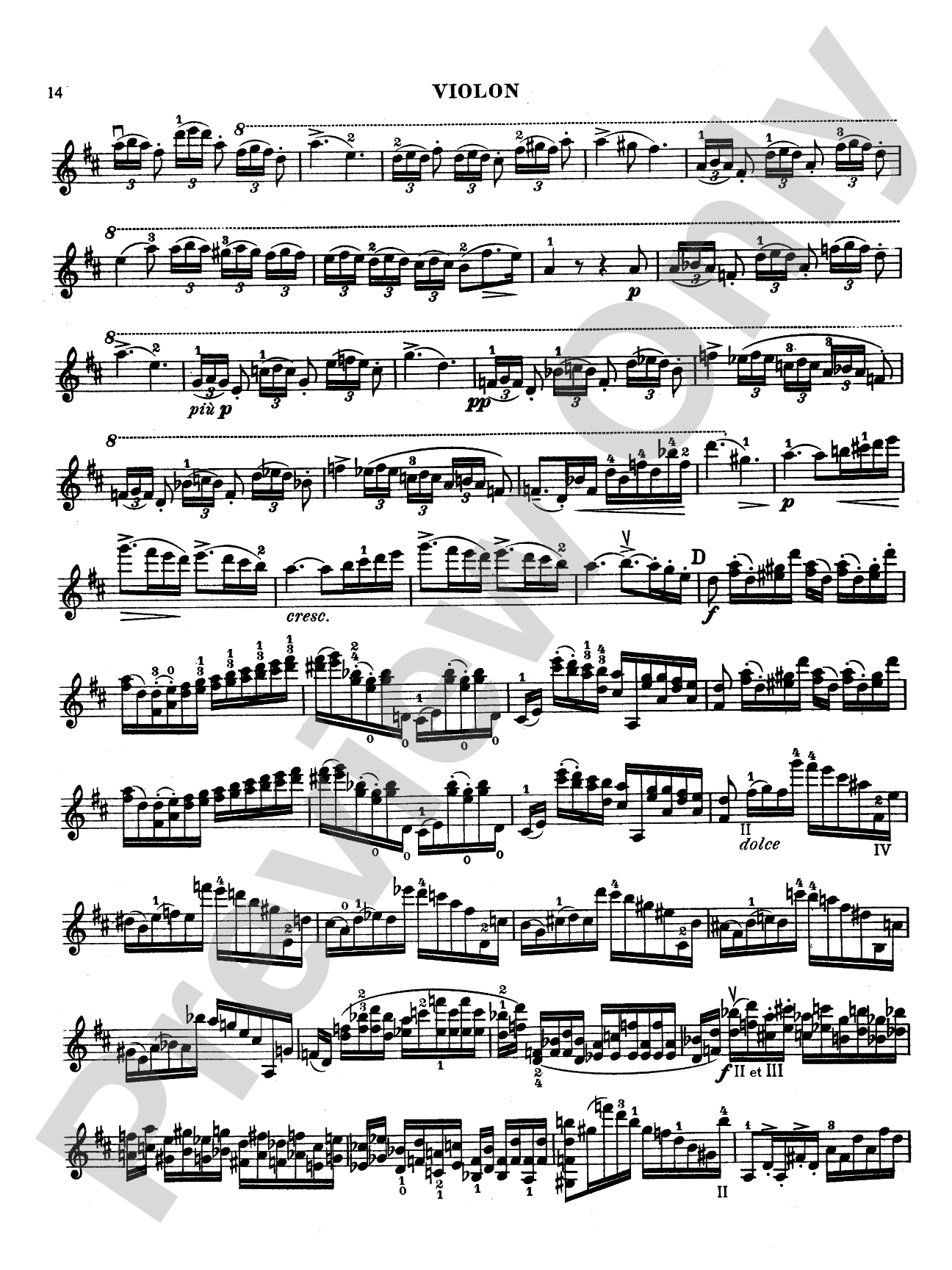 Paganini: Concerto No. 2 in B Minor, Op. 7: Violin Book