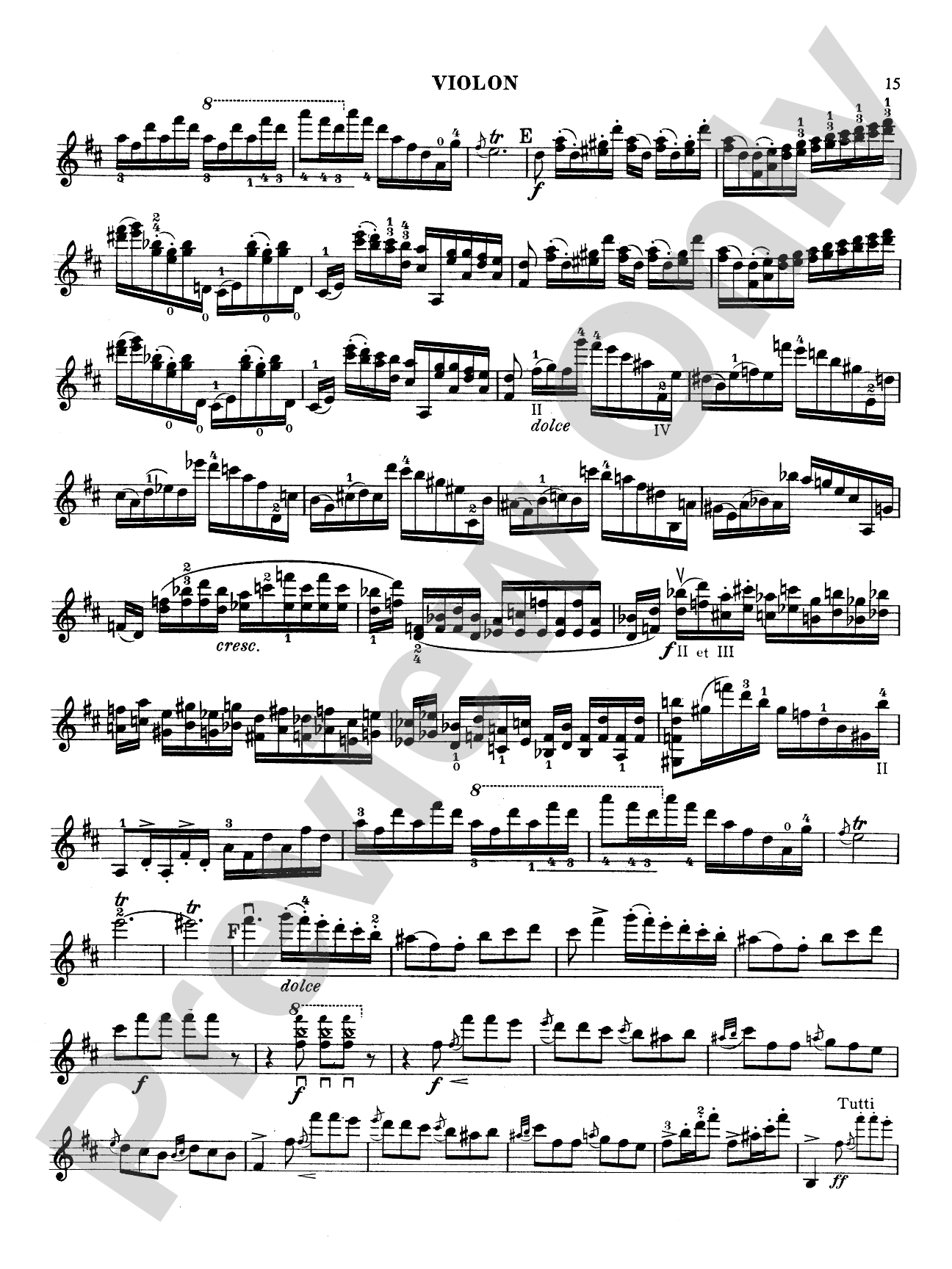Paganini: Concerto No. 2 in B Minor, Op. 7: Violin Book