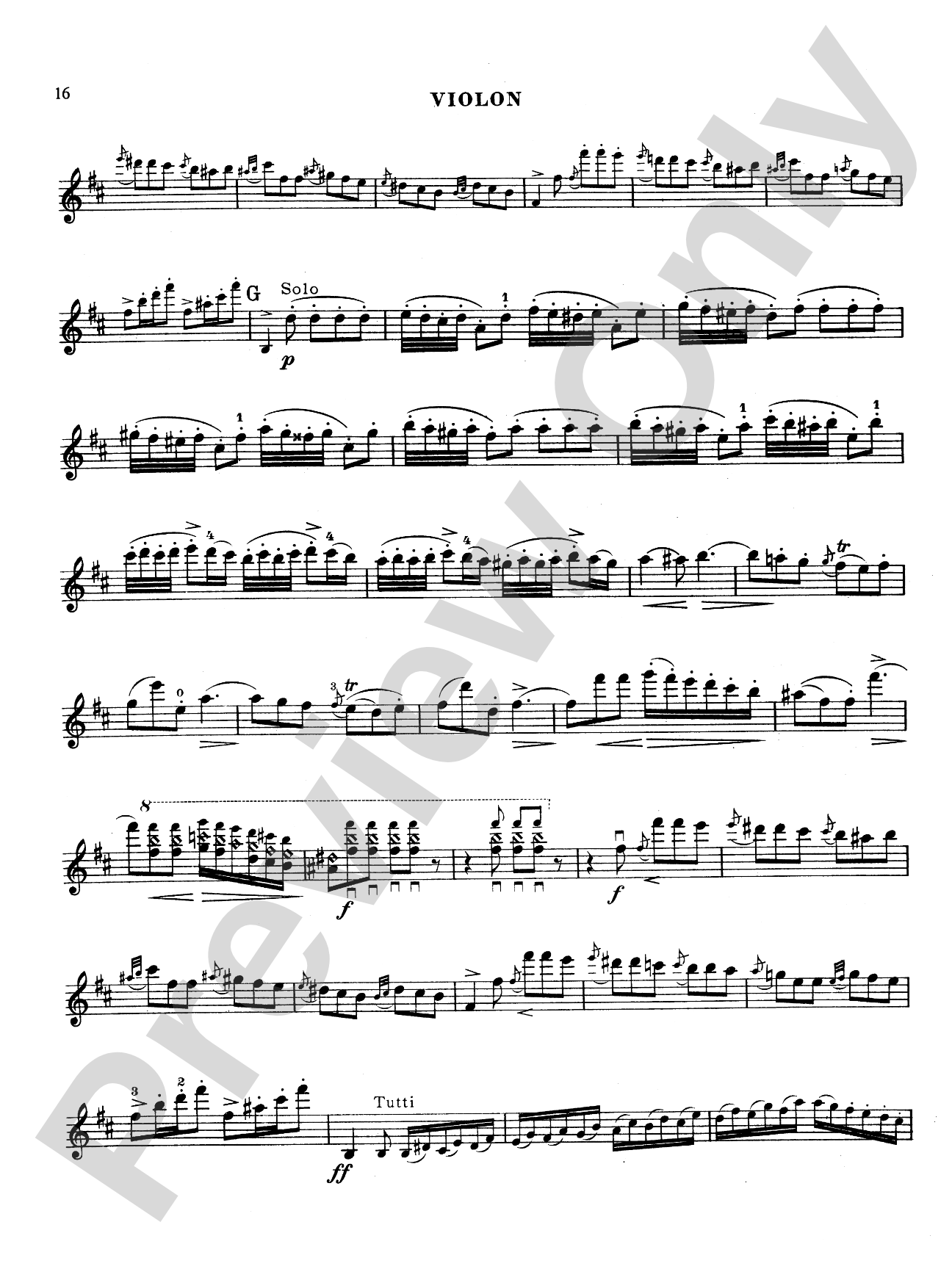 Paganini: Concerto No. 2 in B Minor, Op. 7: Violin Book