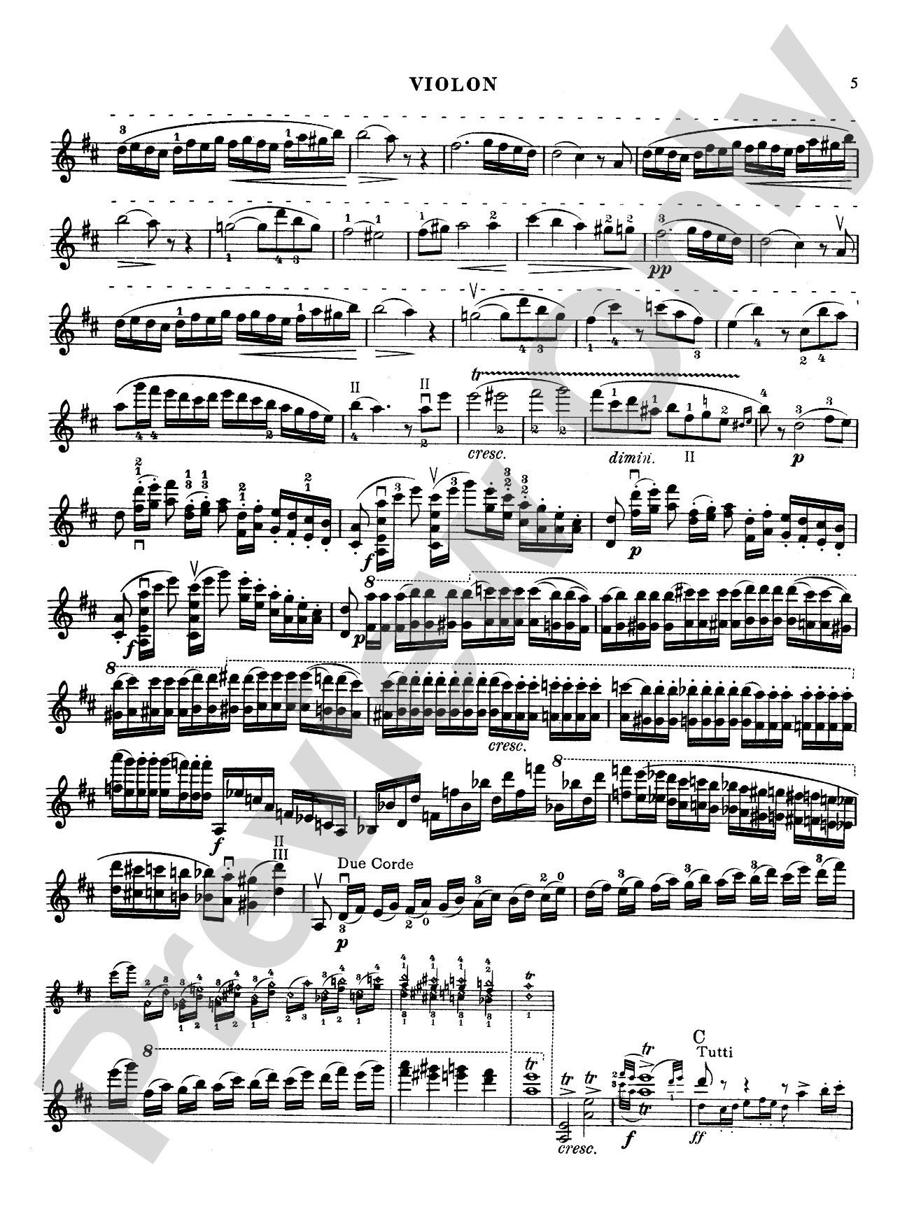 Paganini: Concerto No. 2 in B Minor, Op. 7: Violin Book