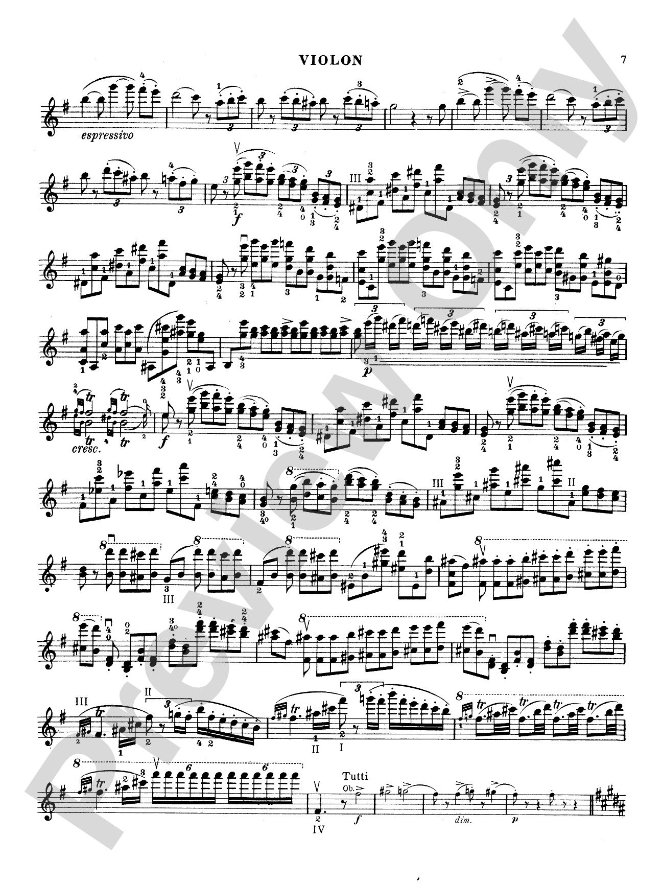 Paganini: Concerto No. 2 in B Minor, Op. 7: Violin Book