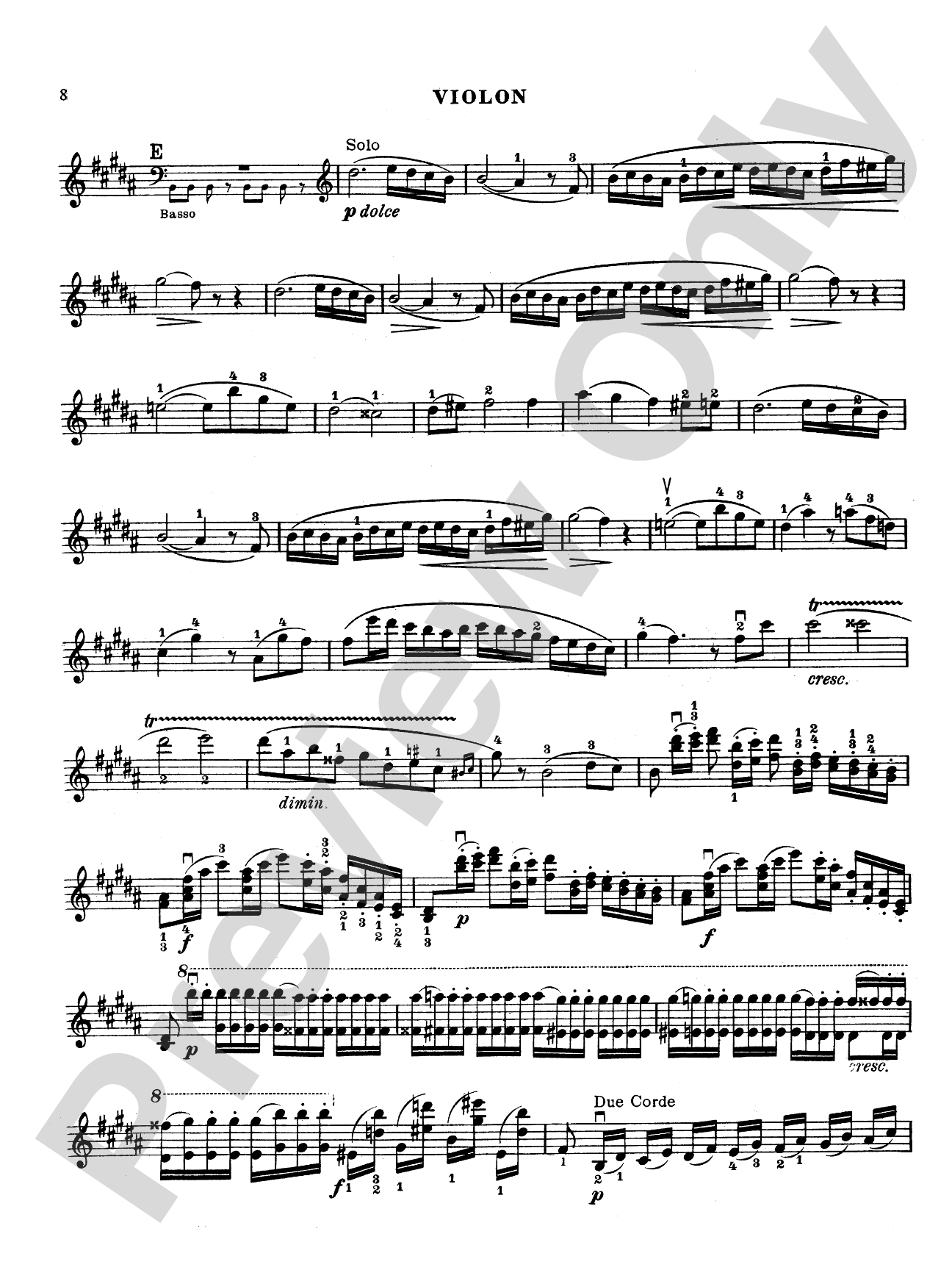 Paganini: Concerto No. 2 in B Minor, Op. 7: Violin Book