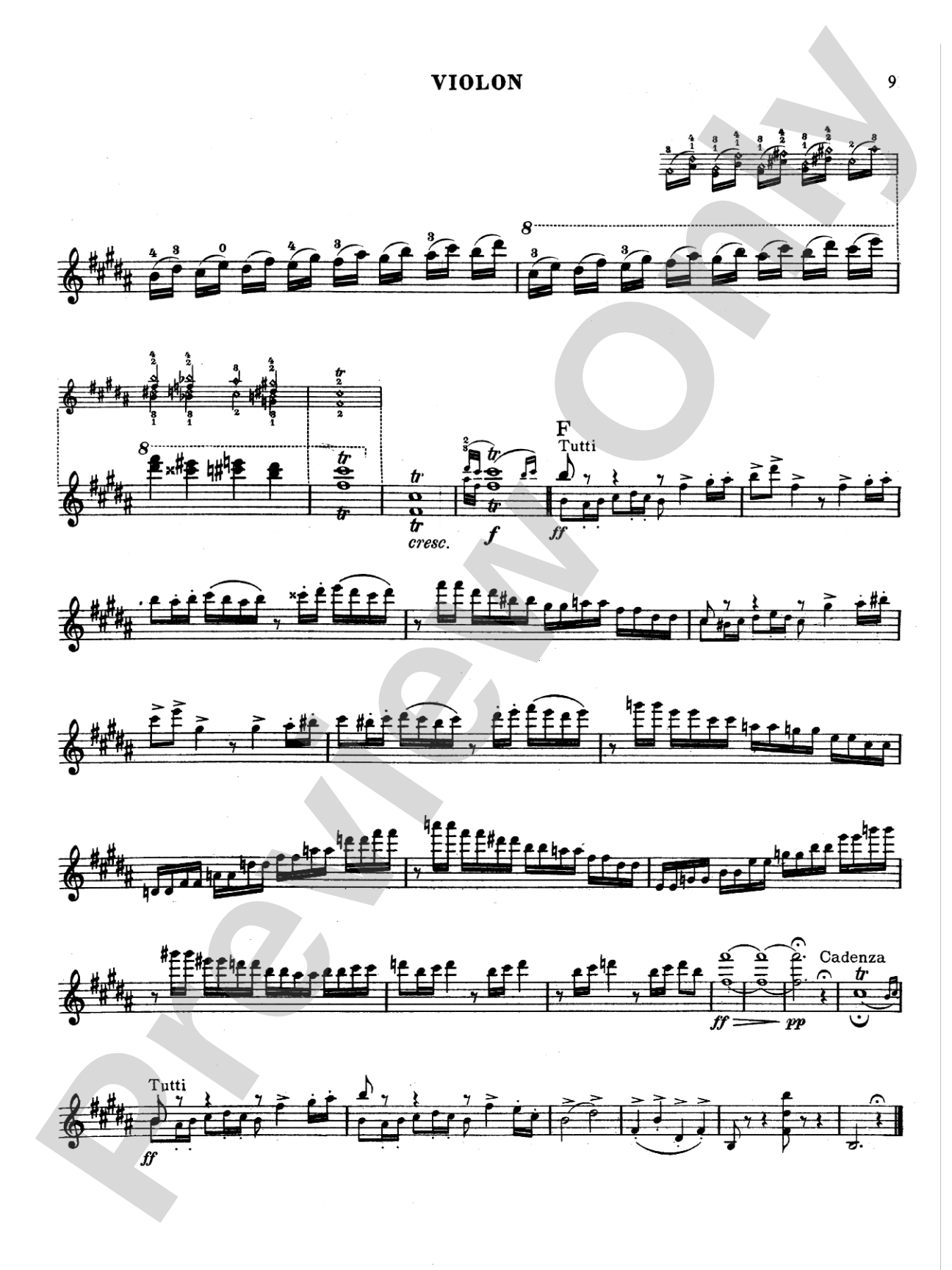 Paganini: Concerto No. 2 in B Minor, Op. 7: Violin Book