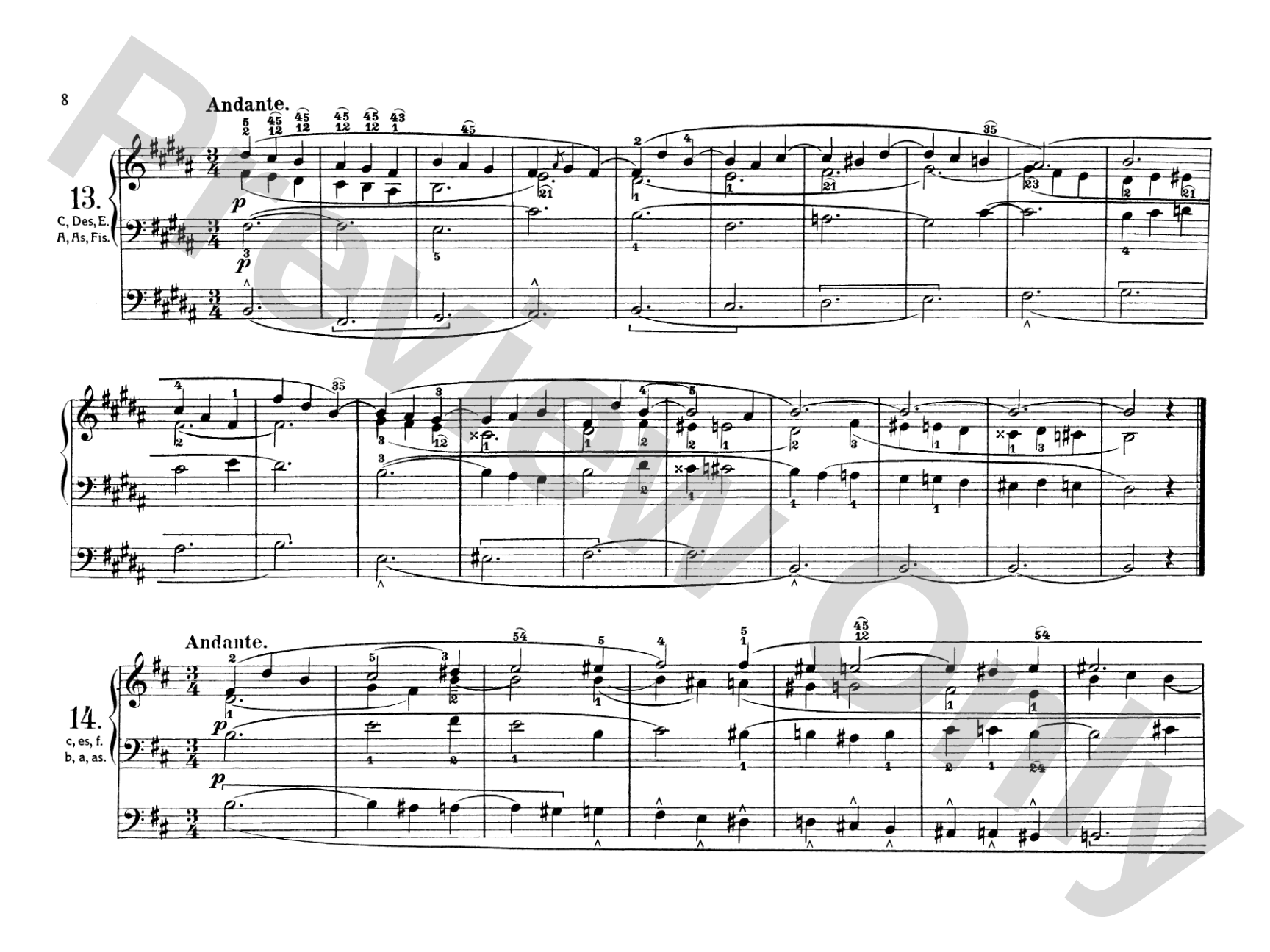 Schneider: Complete Pedal Studies, Op. 48 and 67: Organ Comb Bound Book