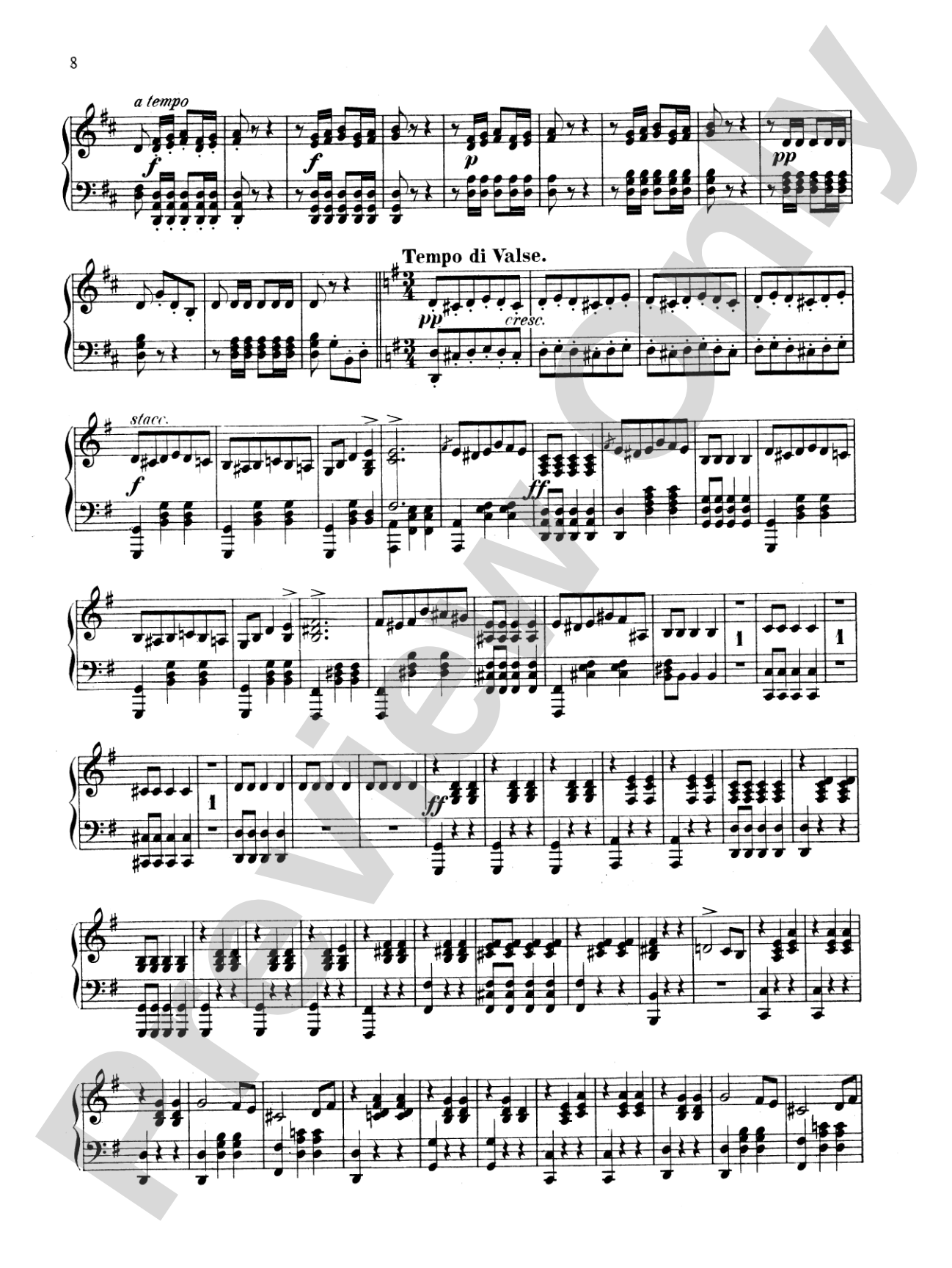 Strauss: Overtures: Piano Duet (1 Piano, 4 Hands) Book