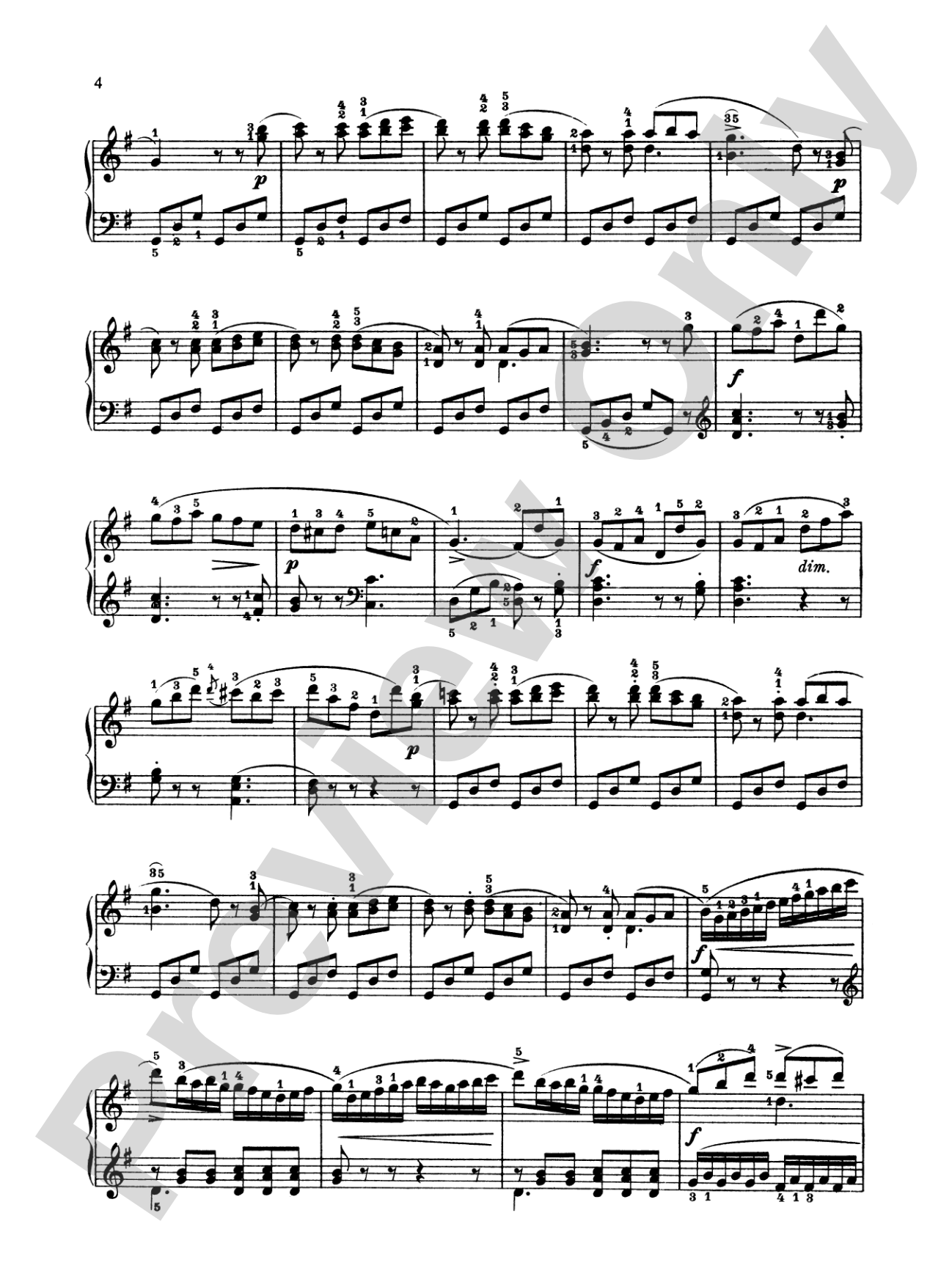 Dussek: Six Pieces: Piano Book