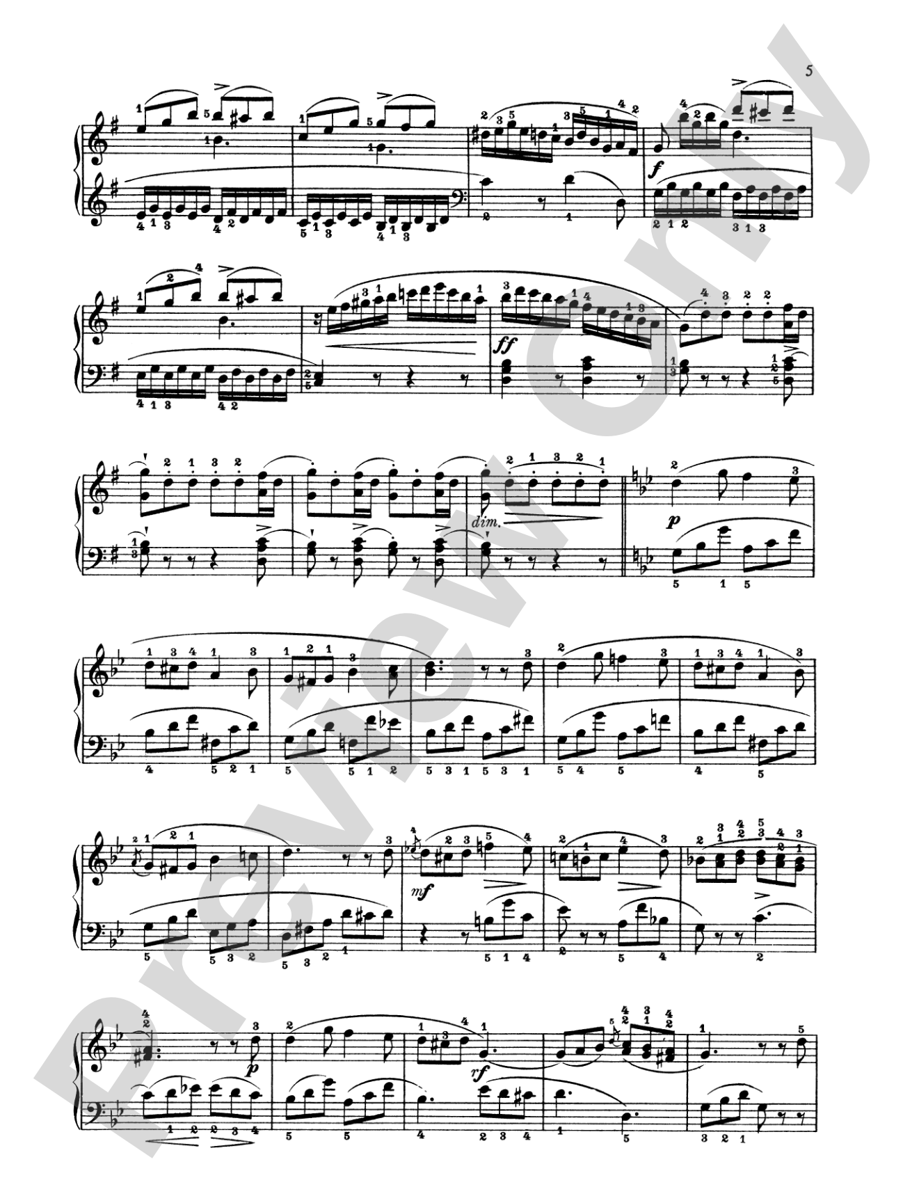 Dussek: Six Pieces: Piano Book