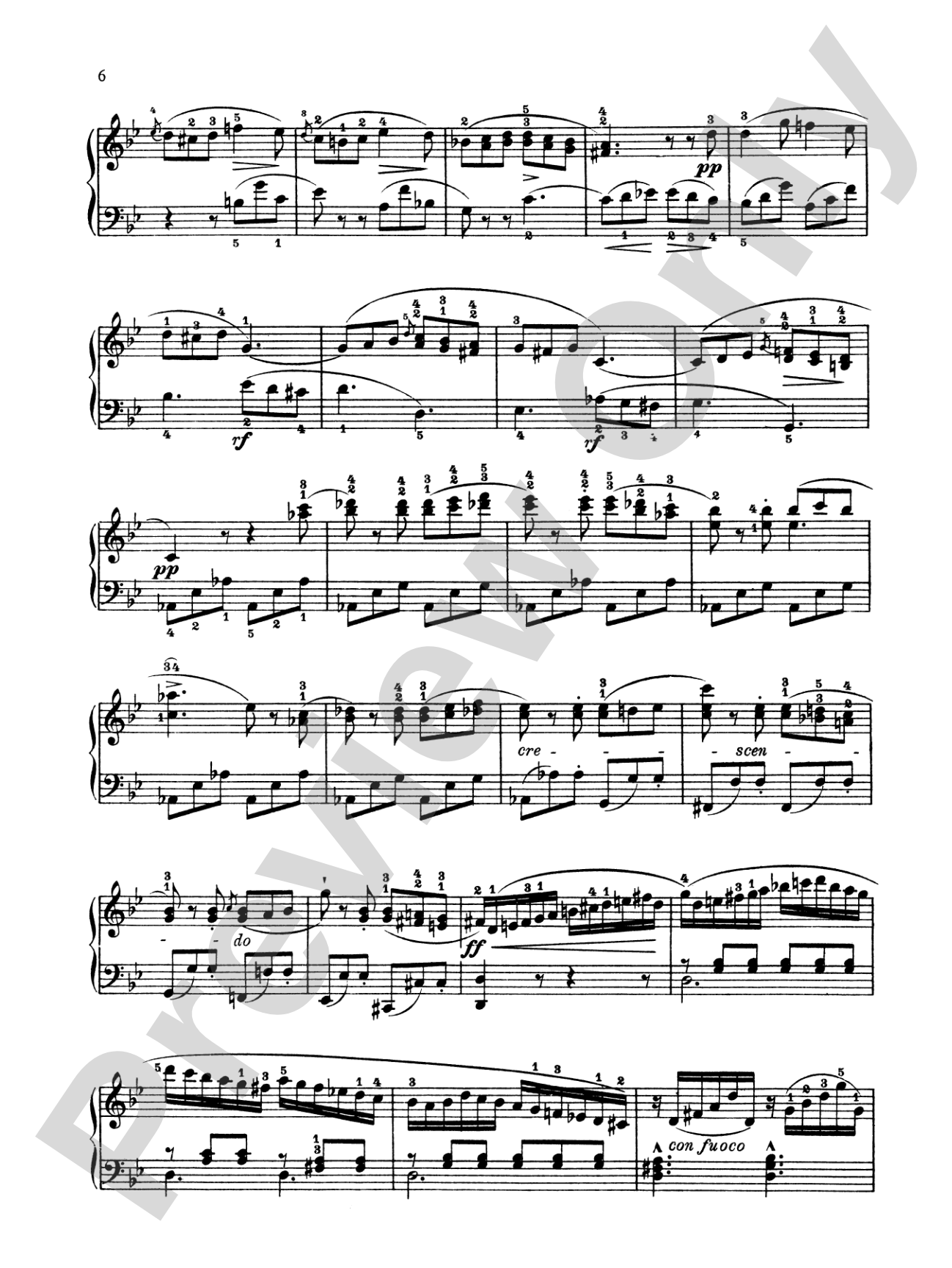 Dussek: Six Pieces: Piano Book
