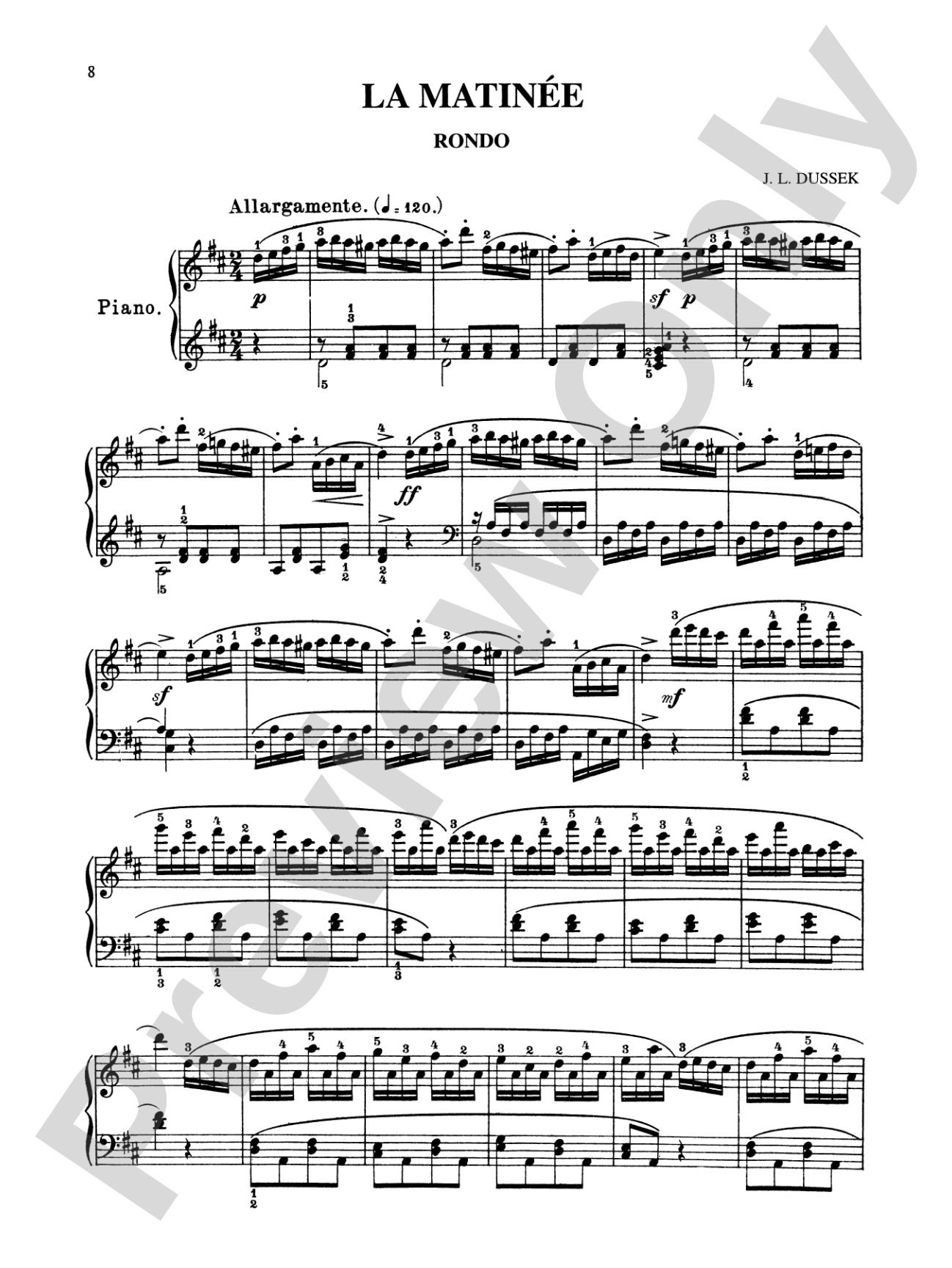 Dussek: Six Pieces
