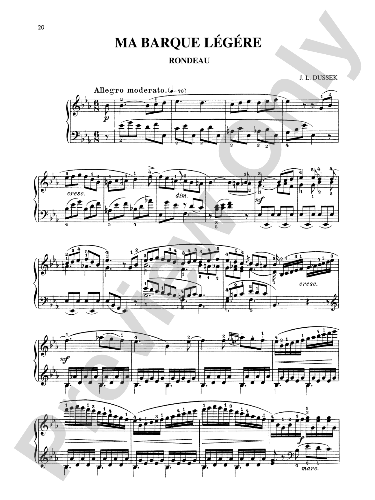 Dussek: Six Pieces
