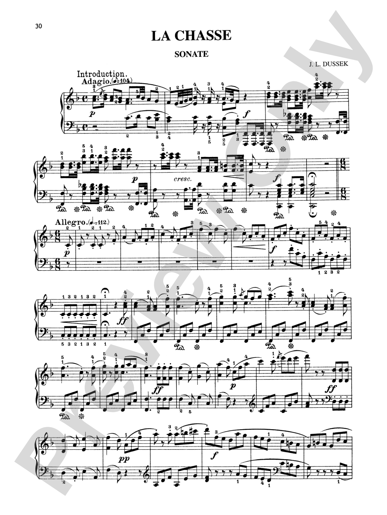 Dussek: Six Pieces
