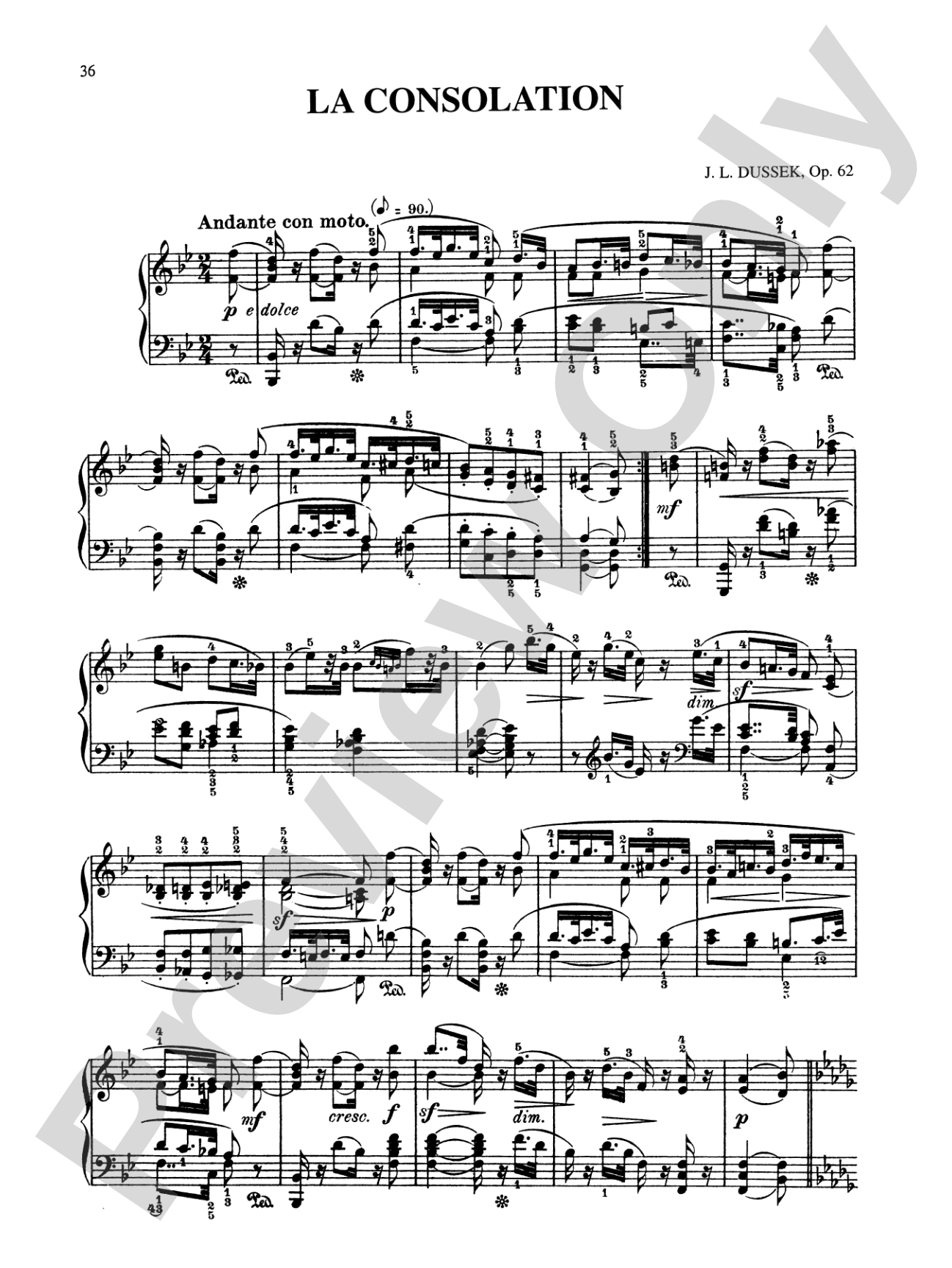 Dussek: Six Pieces
