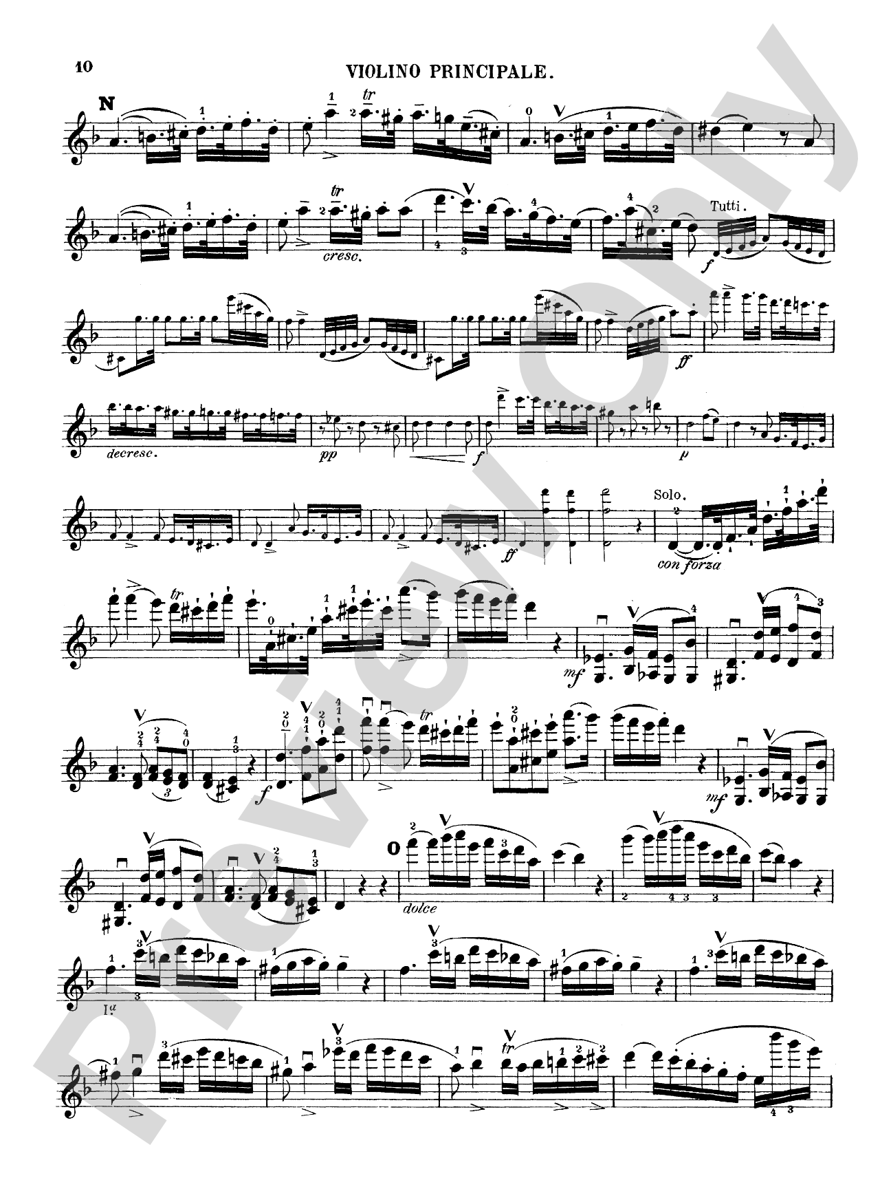 Spohr: Concerto No. 2 in D Minor, Op. 2: Violin Book