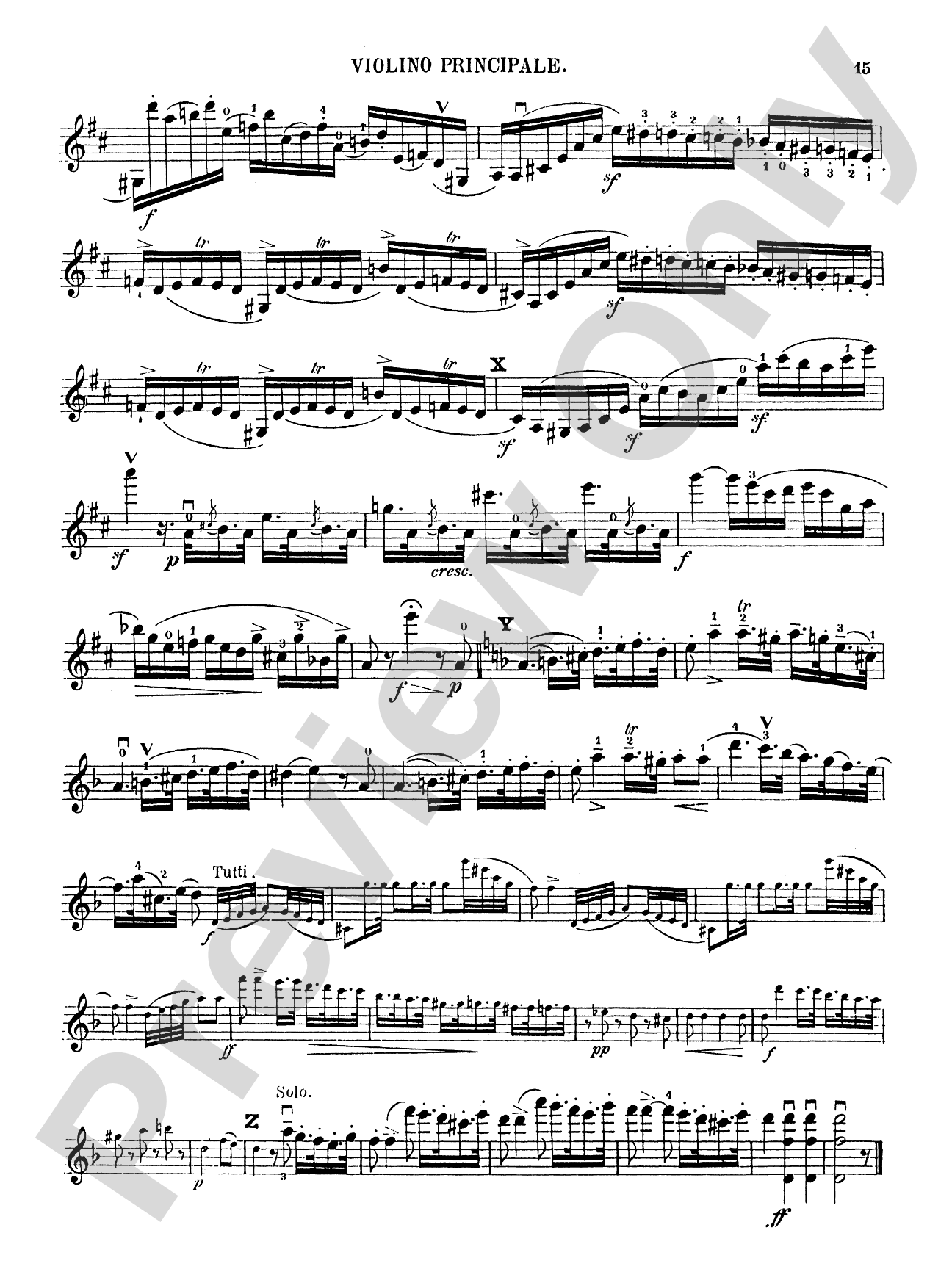 Spohr: Concerto No. 2 in D Minor, Op. 2: Violin Book