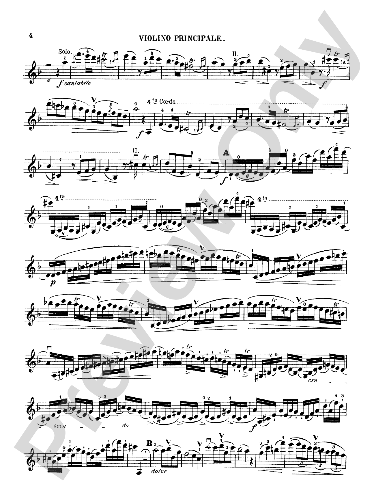 Spohr: Concerto No. 2 in D Minor, Op. 2: Violin Book