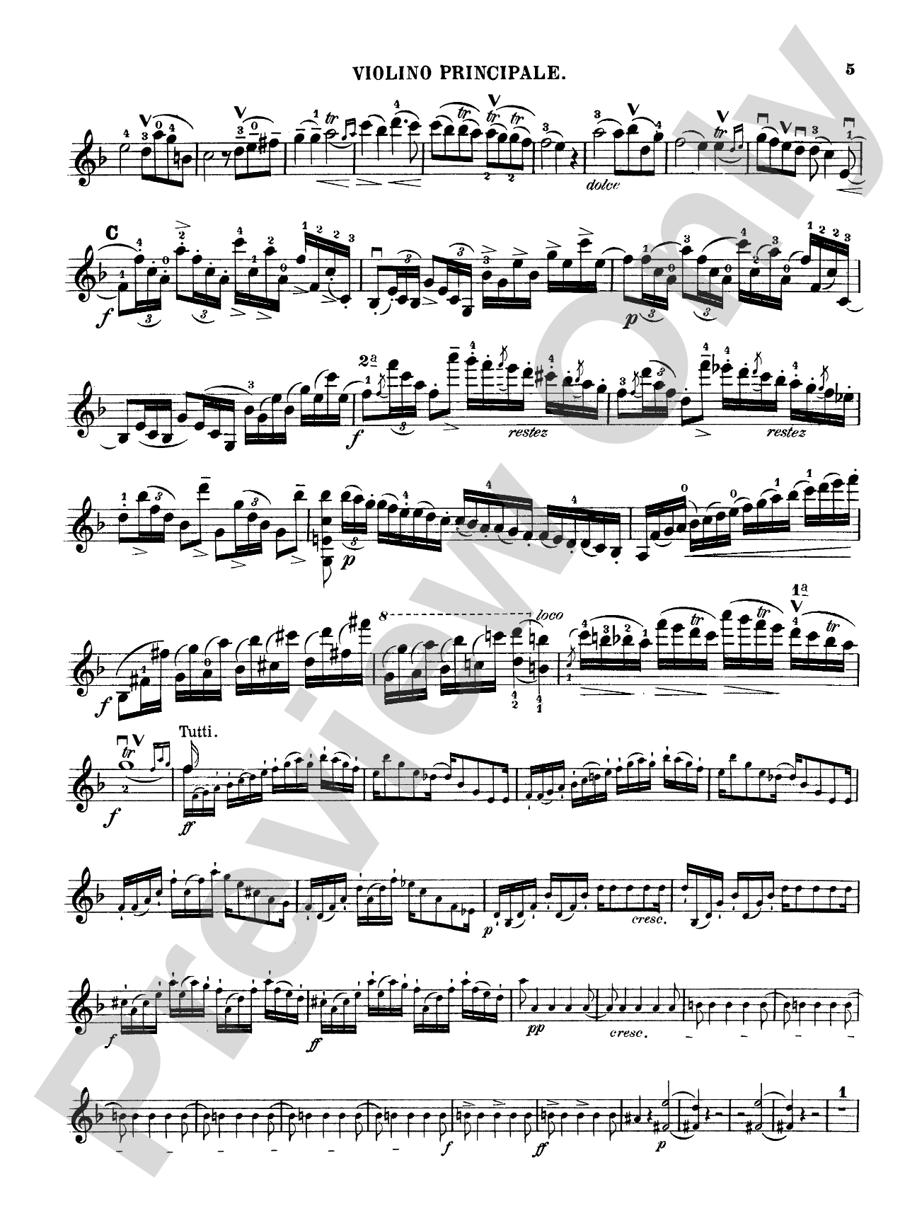 Spohr: Concerto No. 2 in D Minor, Op. 2: Violin Book